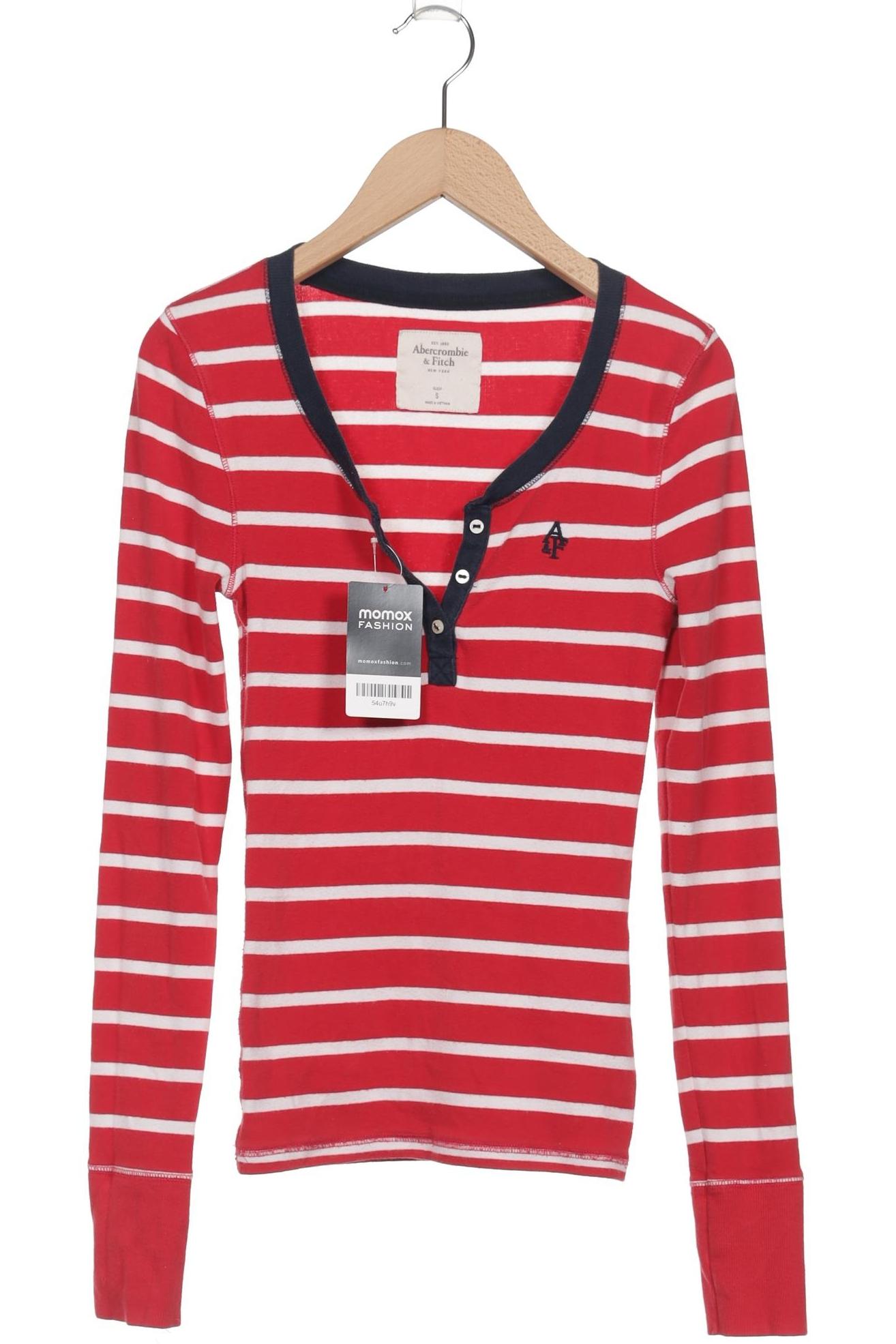 

Abercrombie & Fitch Damen Langarmshirt, rot, Gr. 36