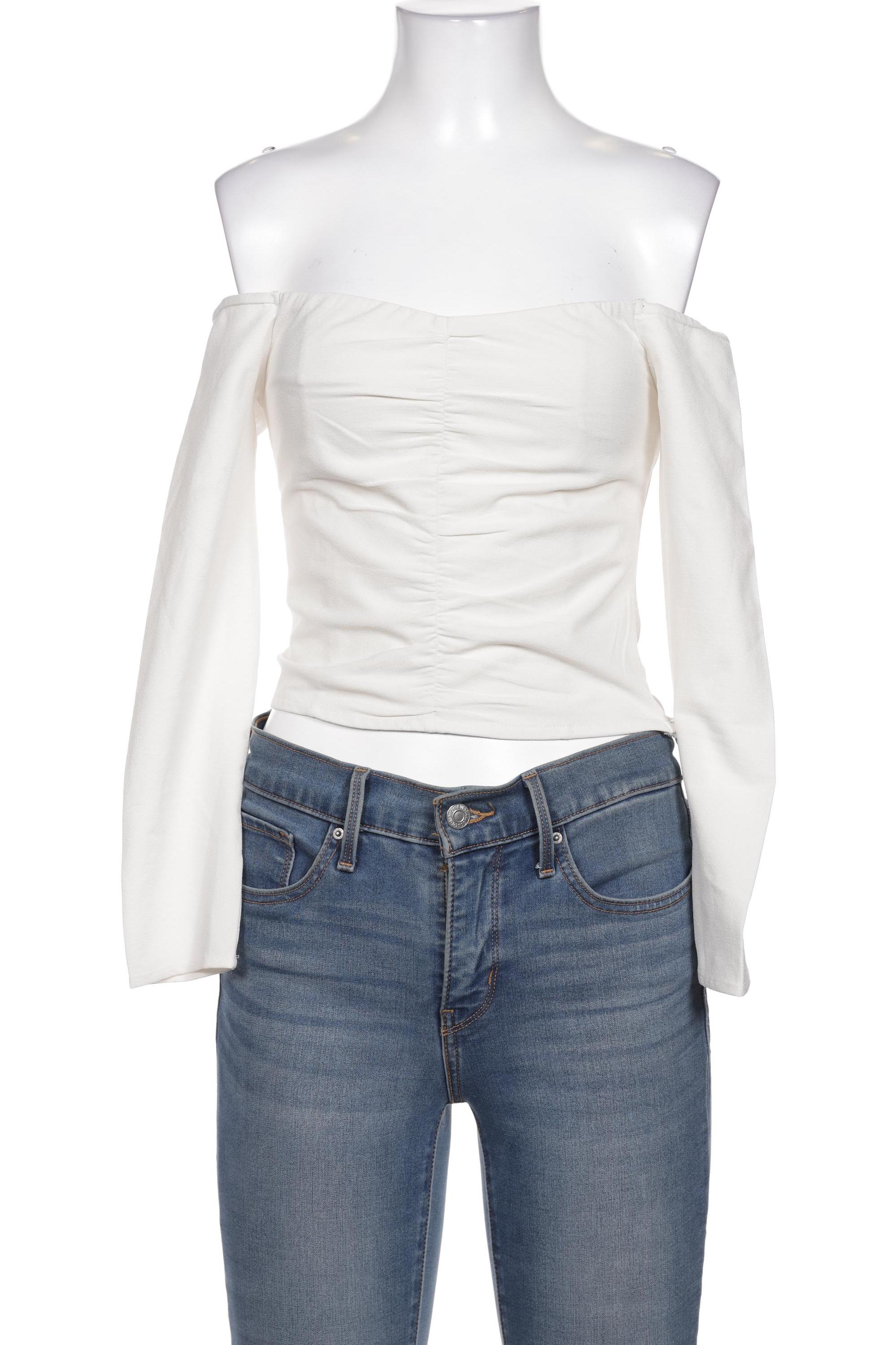 

Abercrombie & Fitch Damen Langarmshirt, weiß, Gr. 34