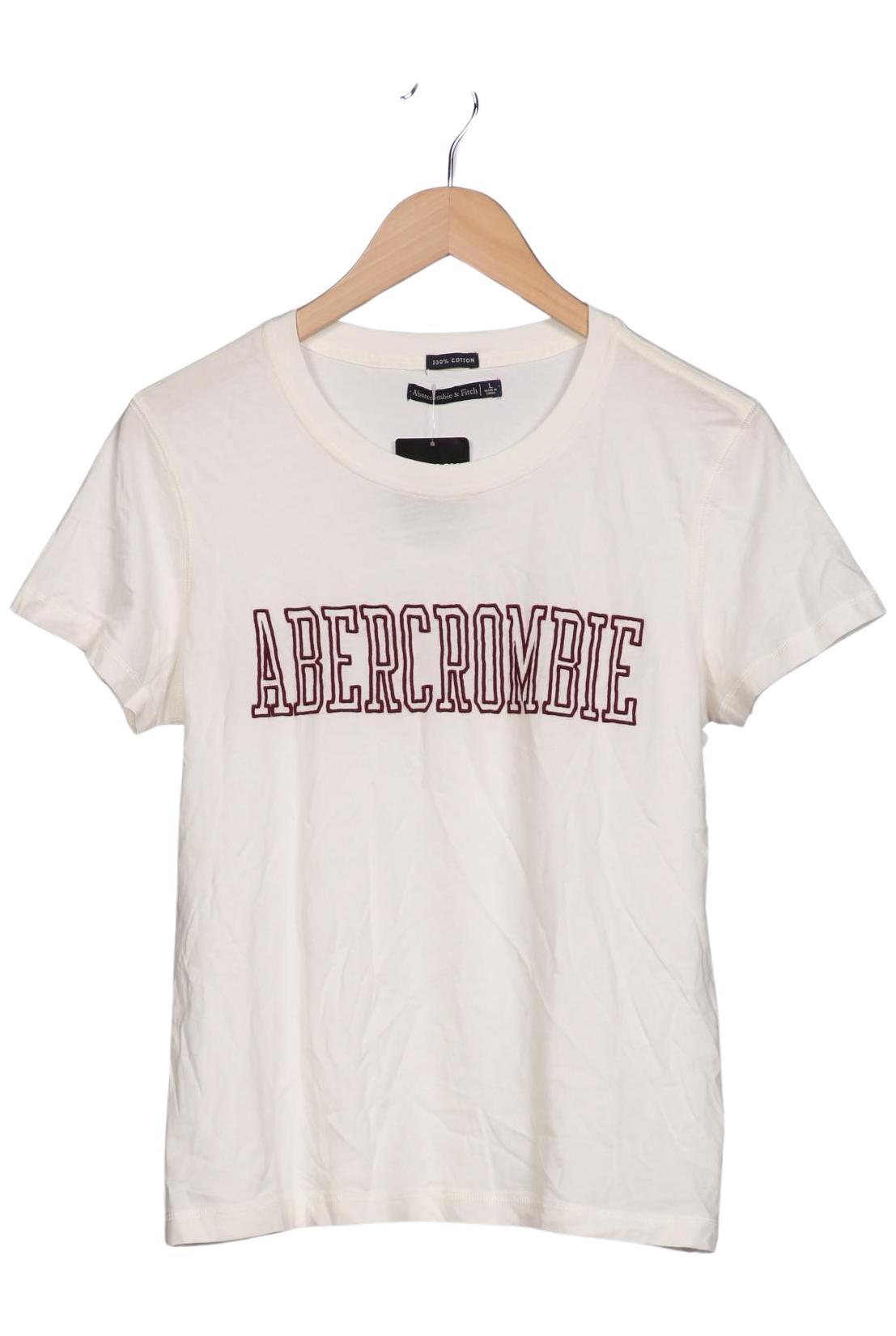 

Abercrombie & Fitch Damen T-Shirt, cremeweiß, Gr. 42