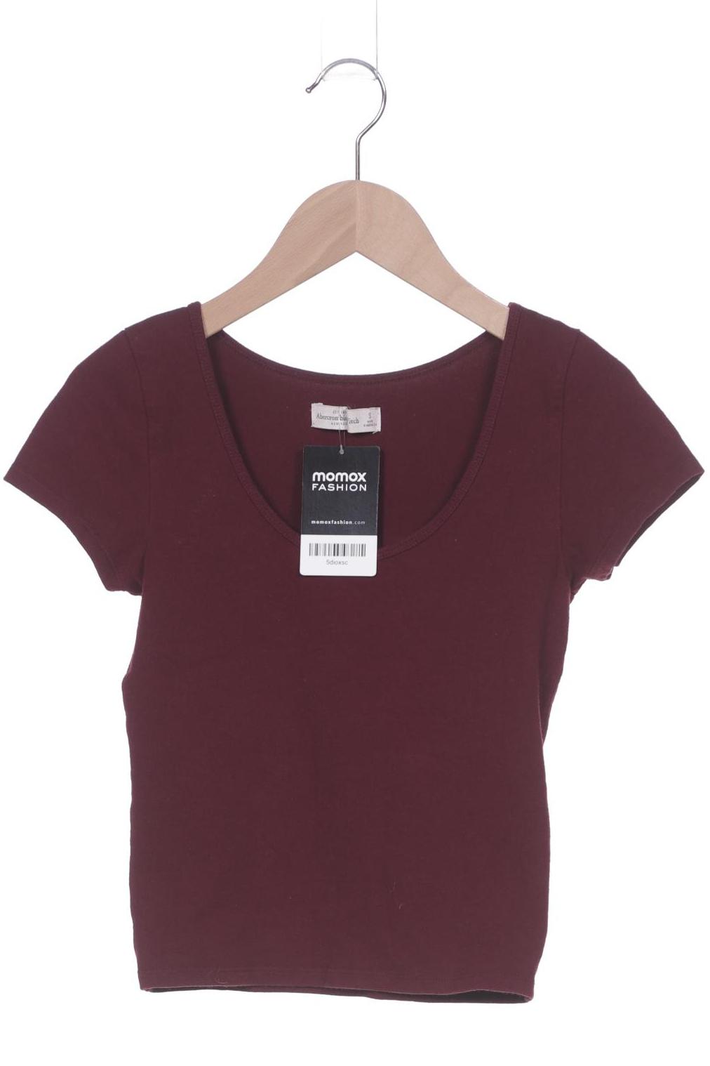 

Abercrombie & Fitch Damen T-Shirt, bordeaux, Gr. 36