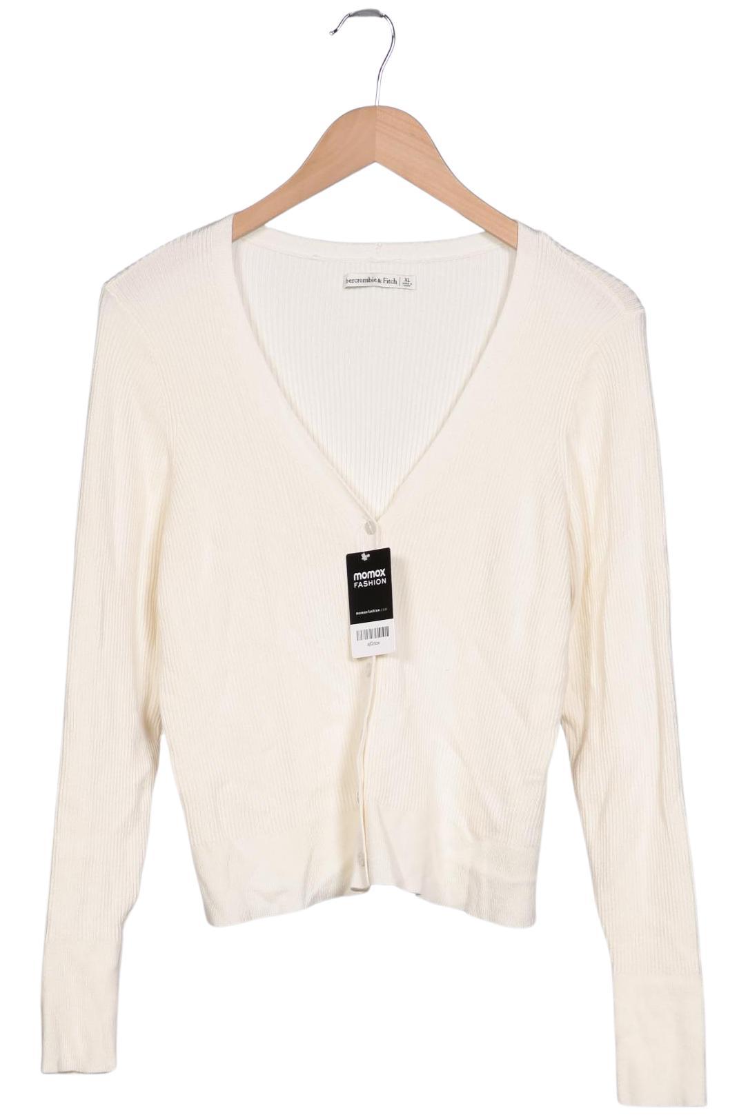 

Abercrombie & Fitch Damen Strickjacke, cremeweiß, Gr. 44