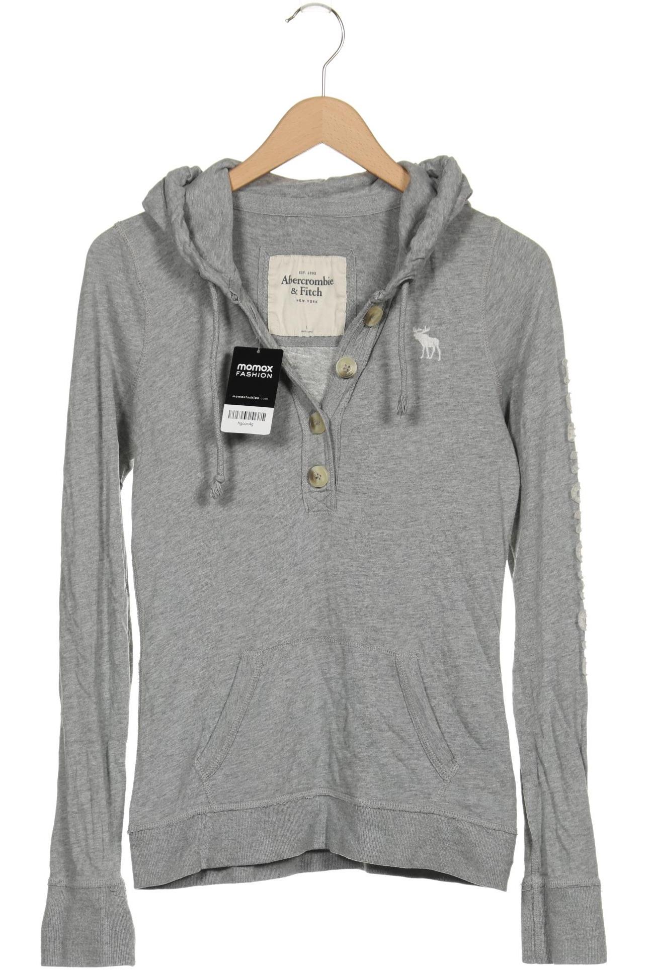 

Abercrombie & Fitch Damen Kapuzenpullover, grau