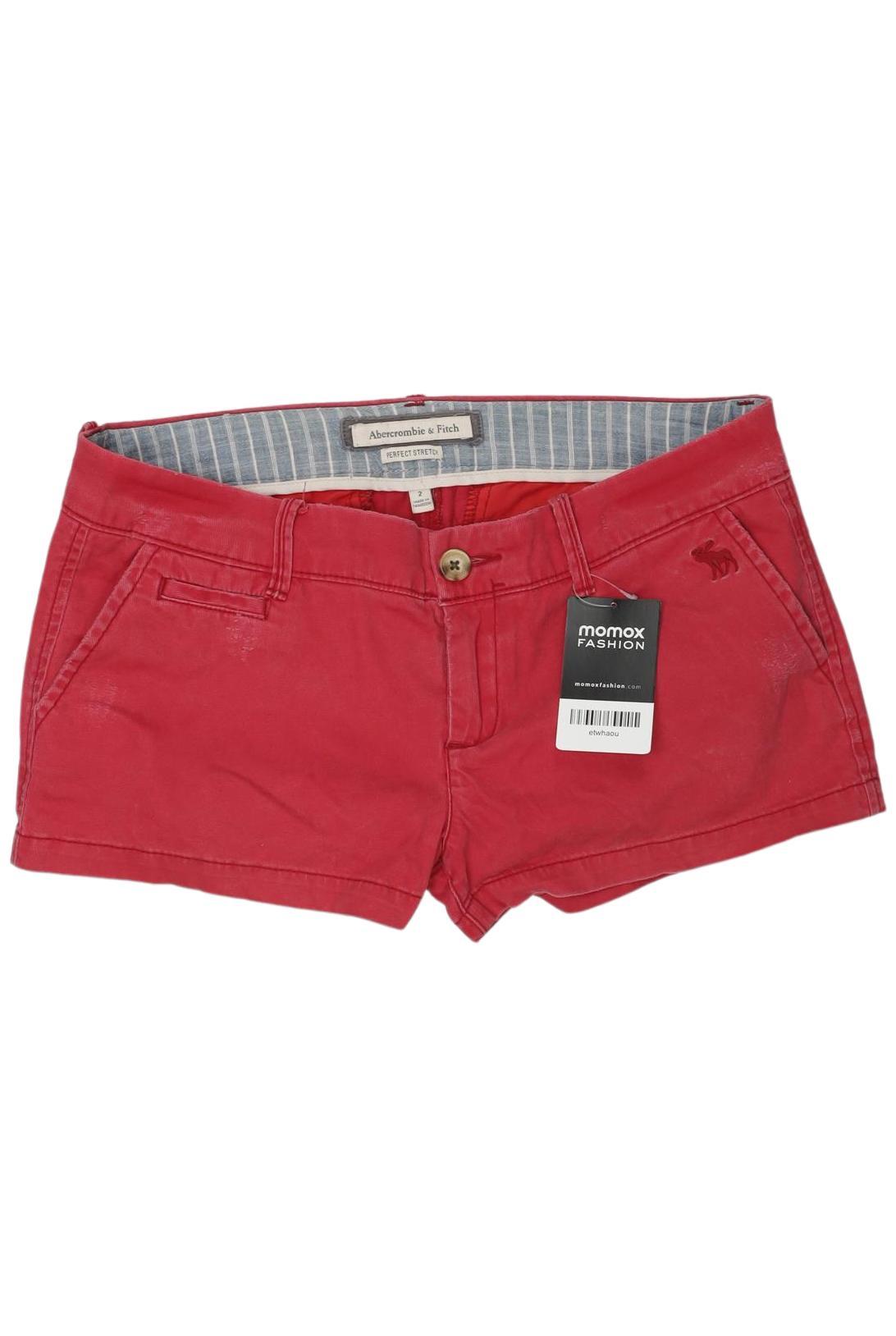 

Abercrombie & Fitch Damen Shorts, rot, Gr. 2