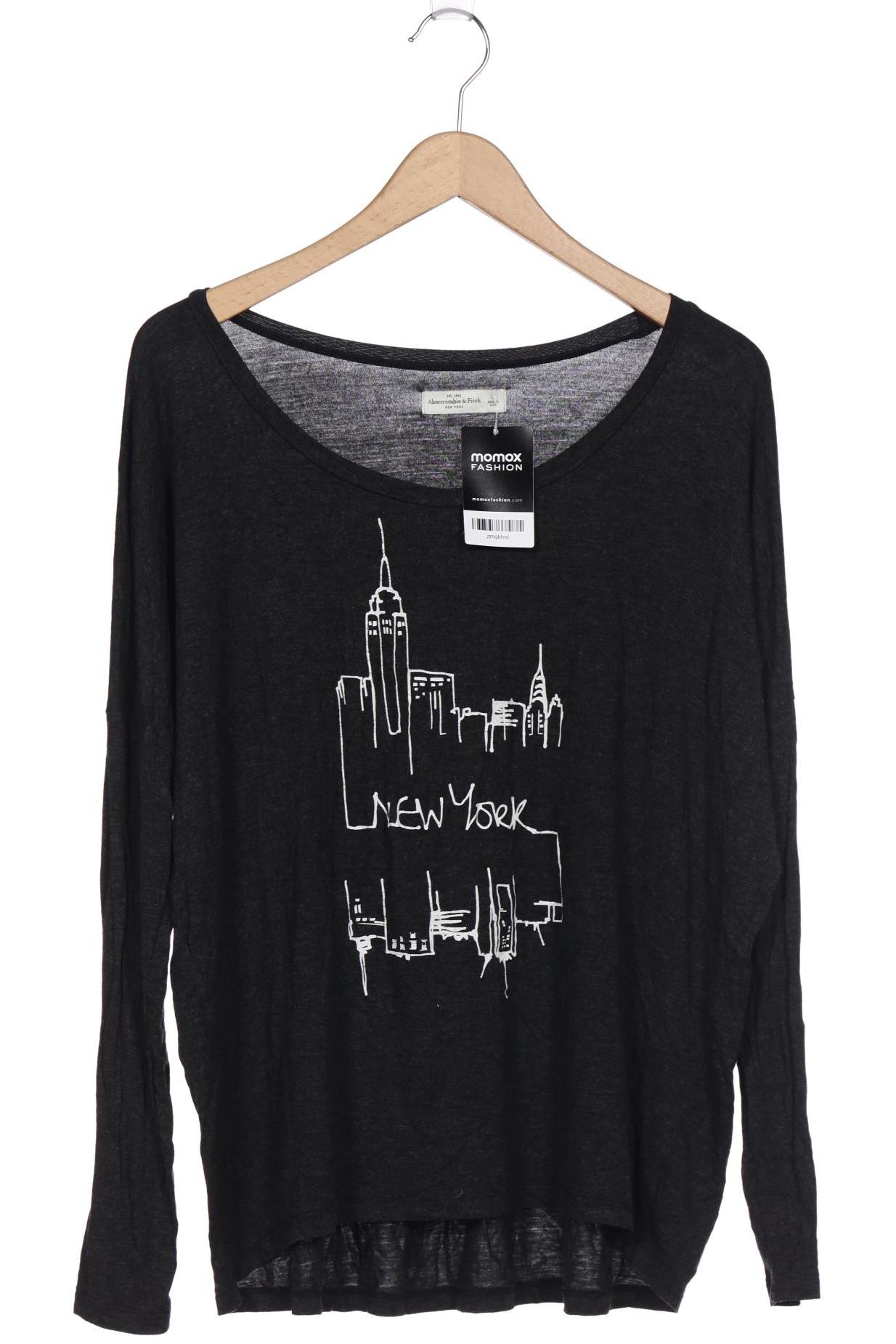 

Abercrombie & Fitch Damen Langarmshirt, grau