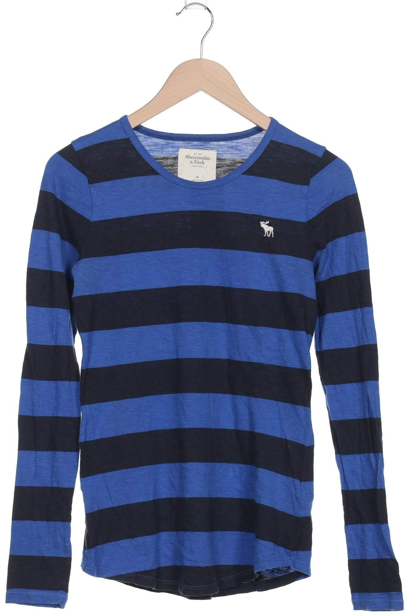 

Abercrombie & Fitch Damen Langarmshirt, blau, Gr. 38