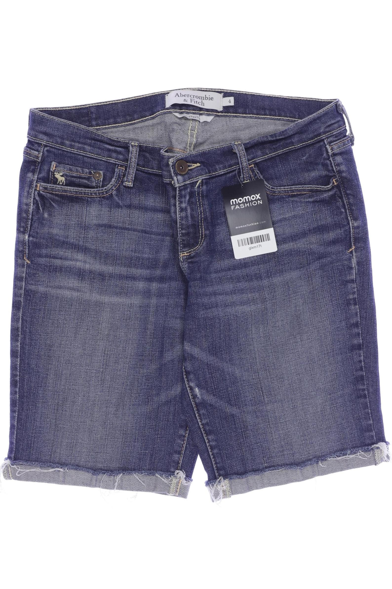

Abercrombie & Fitch Damen Shorts, marineblau, Gr. 4