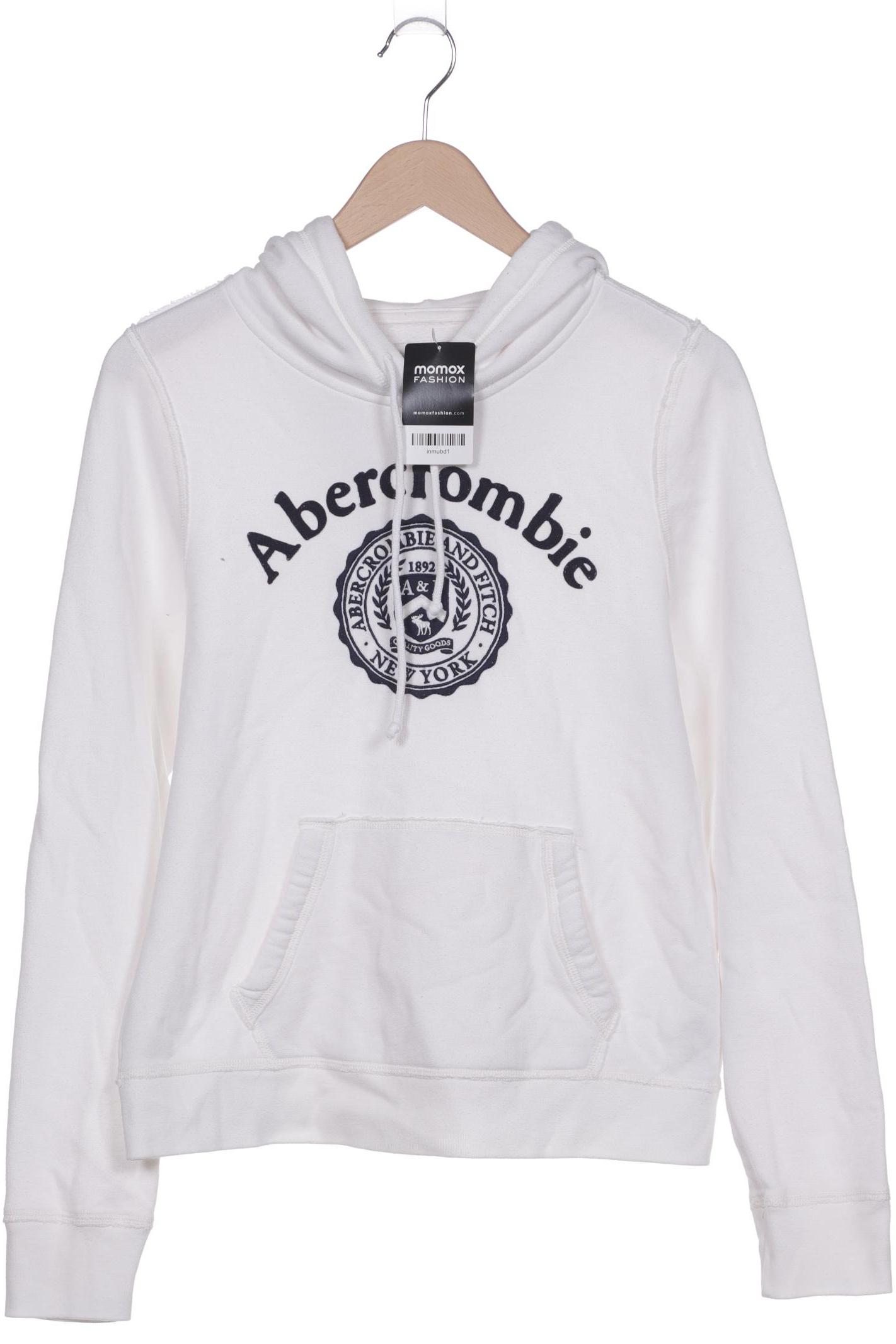 

Abercrombie & Fitch Damen Kapuzenpullover, weiß, Gr. 38