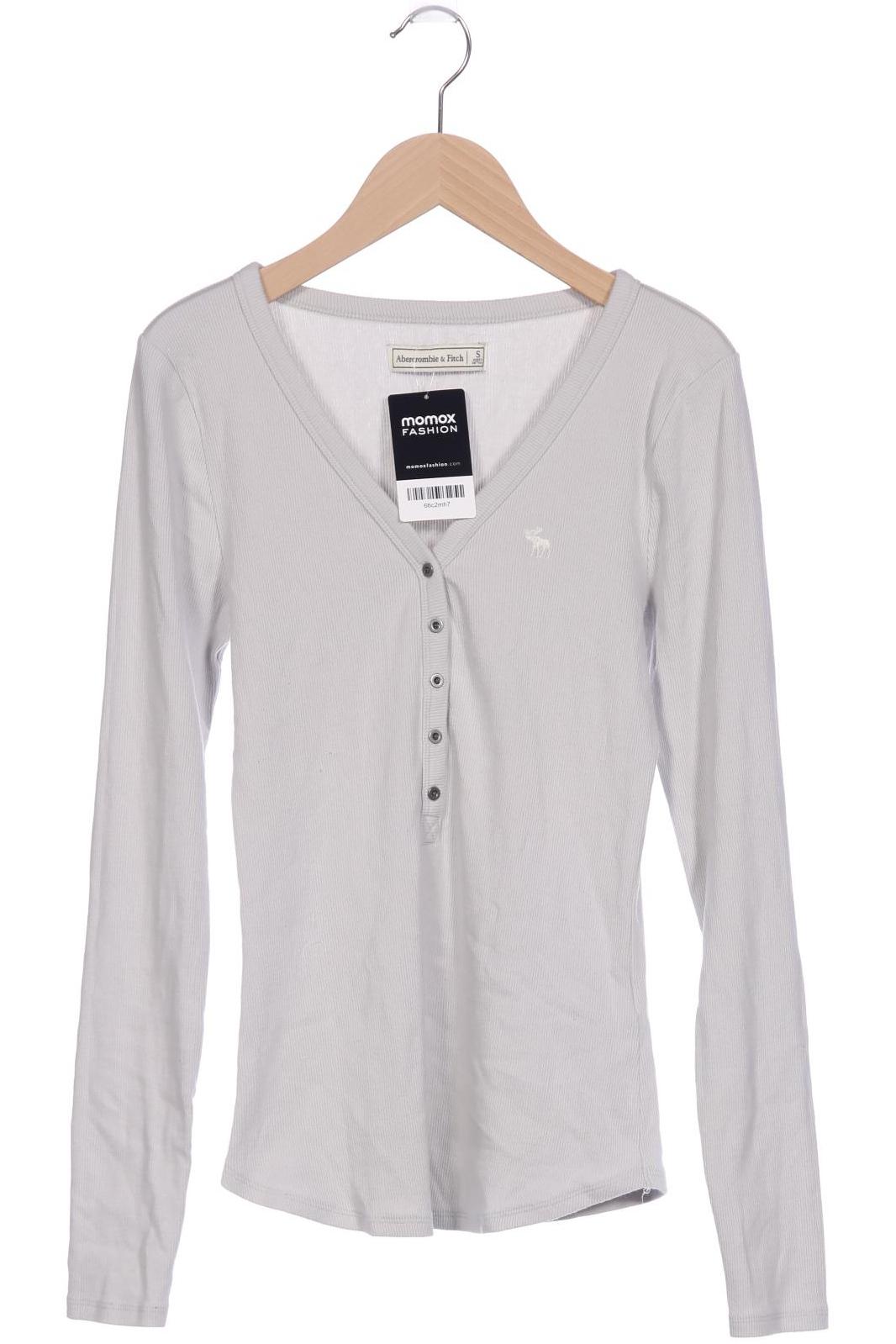 

Abercrombie & Fitch Damen Langarmshirt, grau, Gr. 36