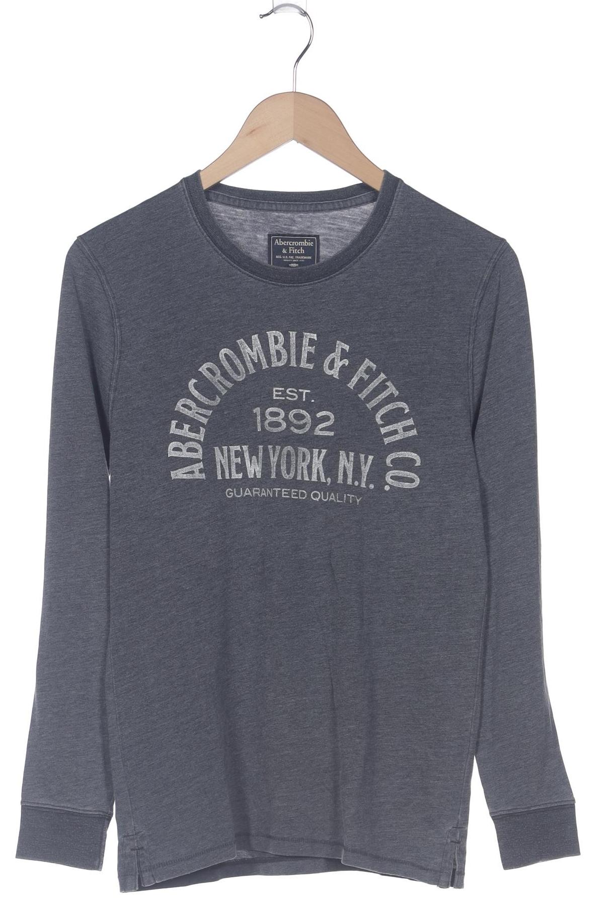 

Abercrombie & Fitch Damen Langarmshirt, grau, Gr. 34