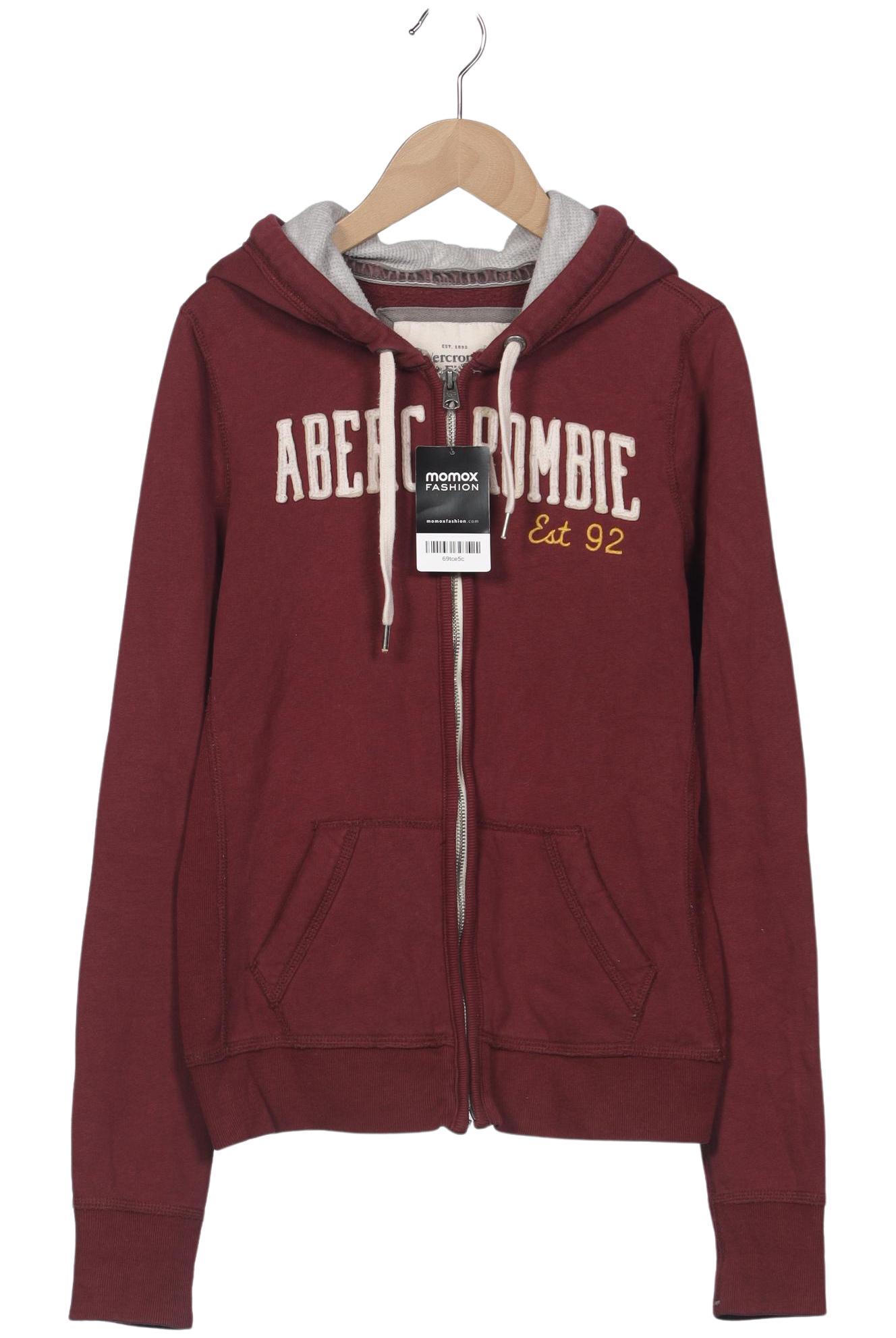 

Abercrombie & Fitch Damen Kapuzenpullover, bordeaux, Gr. 42