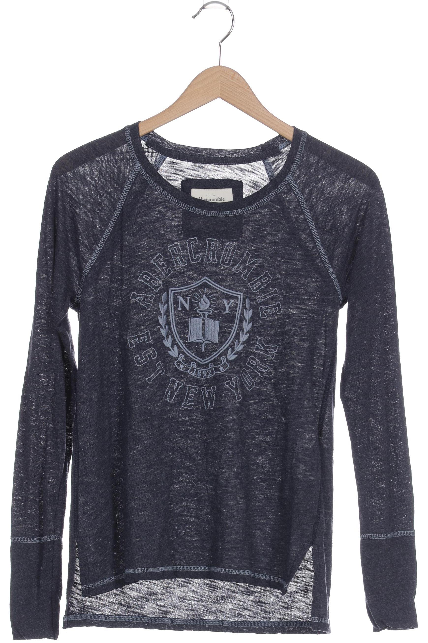 

Abercrombie & Fitch Damen Langarmshirt, blau, Gr.