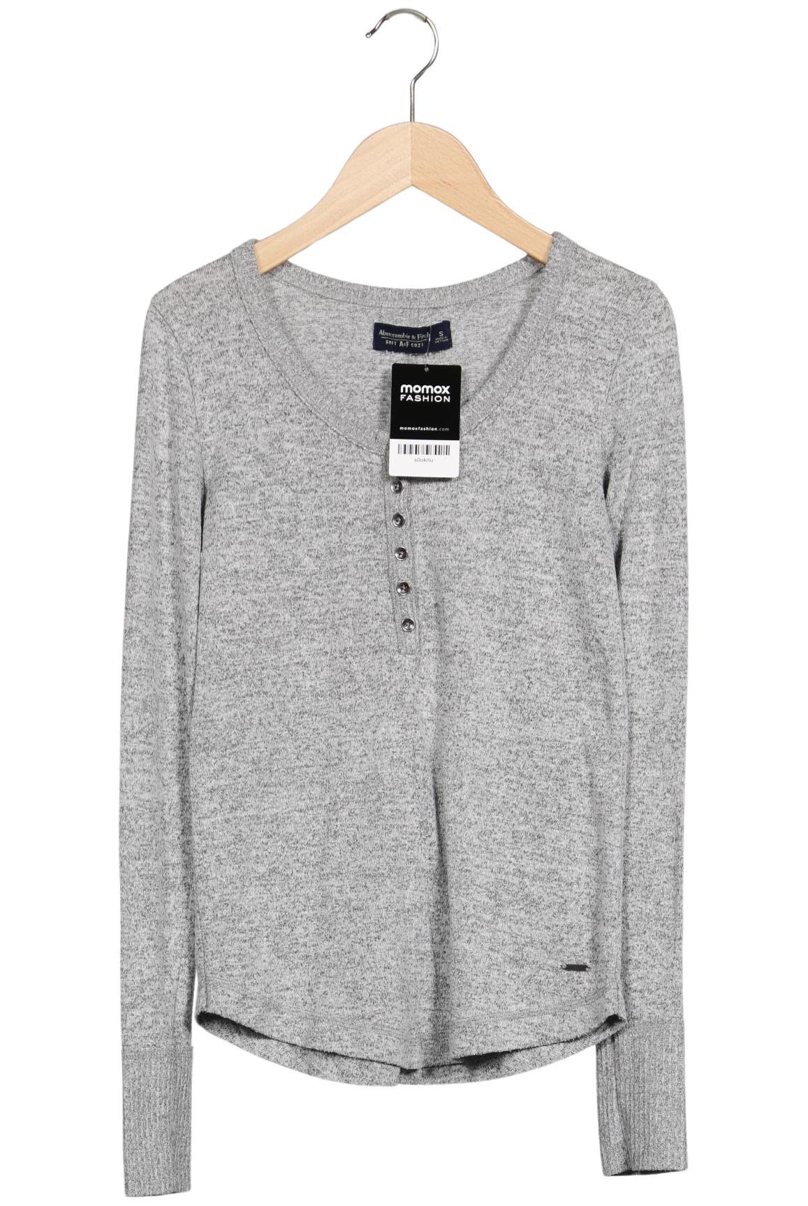 

Abercrombie & Fitch Damen Langarmshirt, grau, Gr. 36
