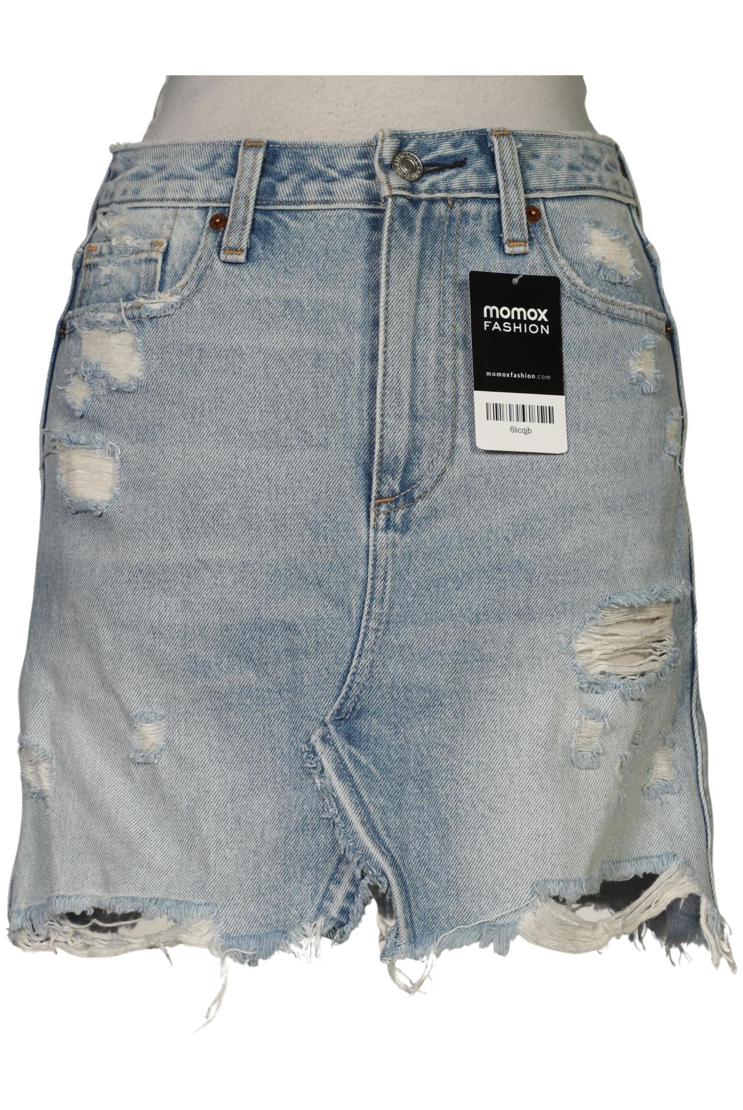 

Abercrombie & Fitch Damen Rock, hellblau, Gr. 25
