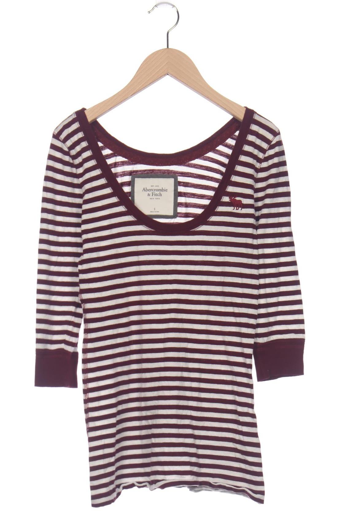 

Abercrombie & Fitch Damen Langarmshirt, bordeaux, Gr. 36