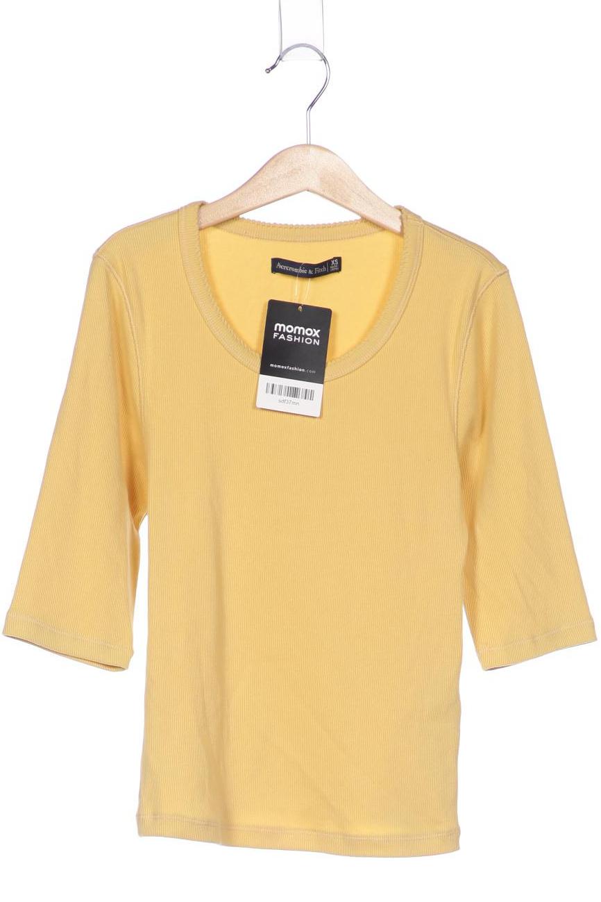 

Abercrombie & Fitch Damen Langarmshirt, gelb, Gr. 34