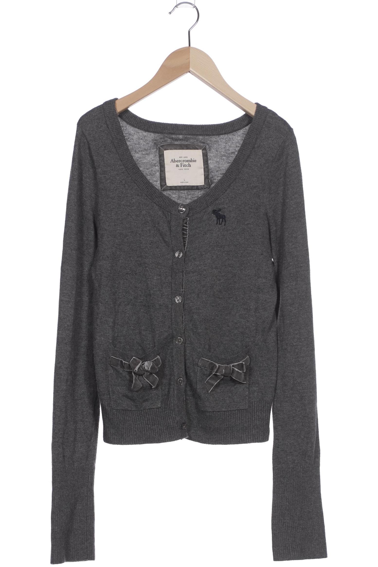 

Abercrombie & Fitch Damen Strickjacke, grau, Gr. 42