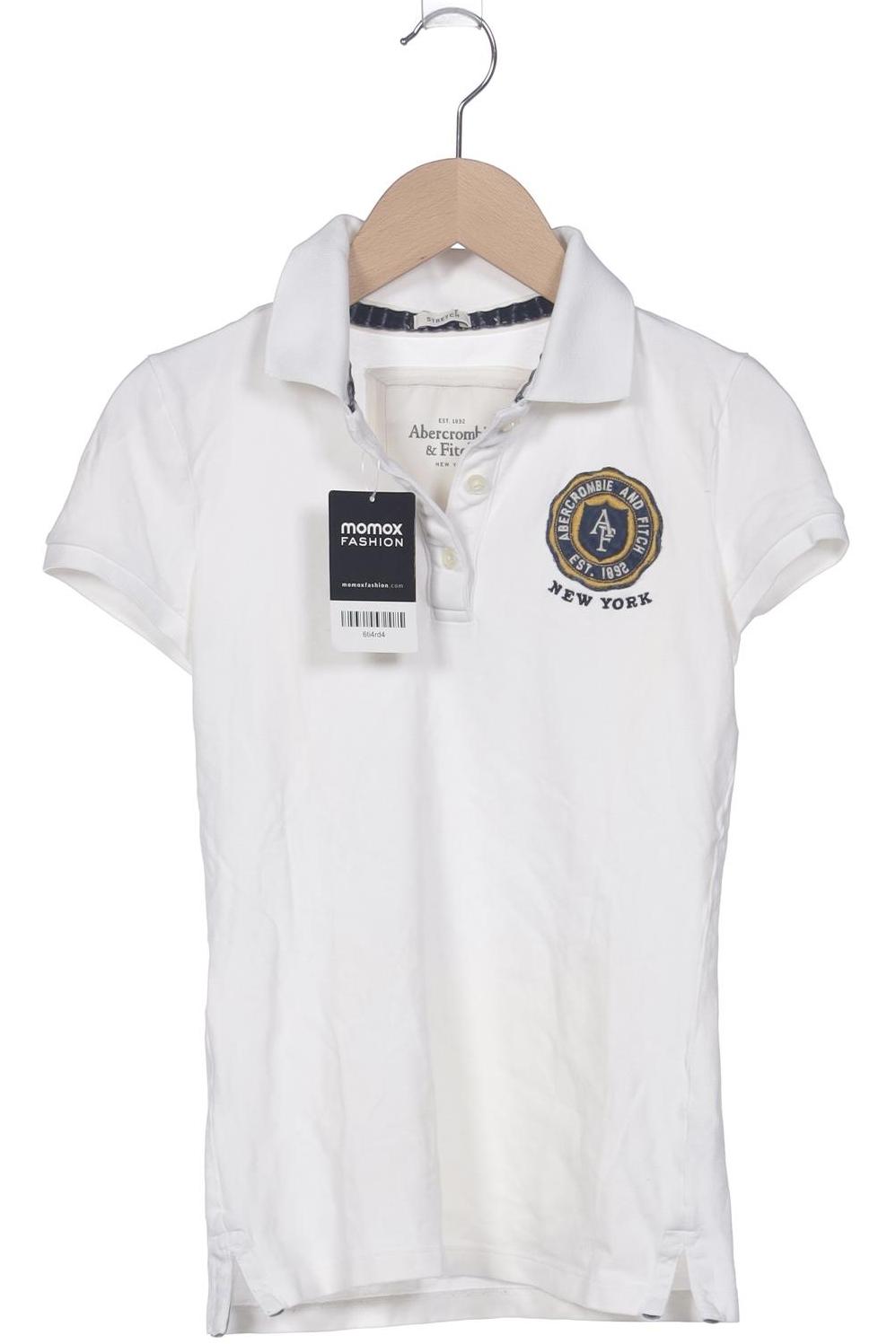 

Abercrombie & Fitch Damen Poloshirt, cremeweiß, Gr. 34