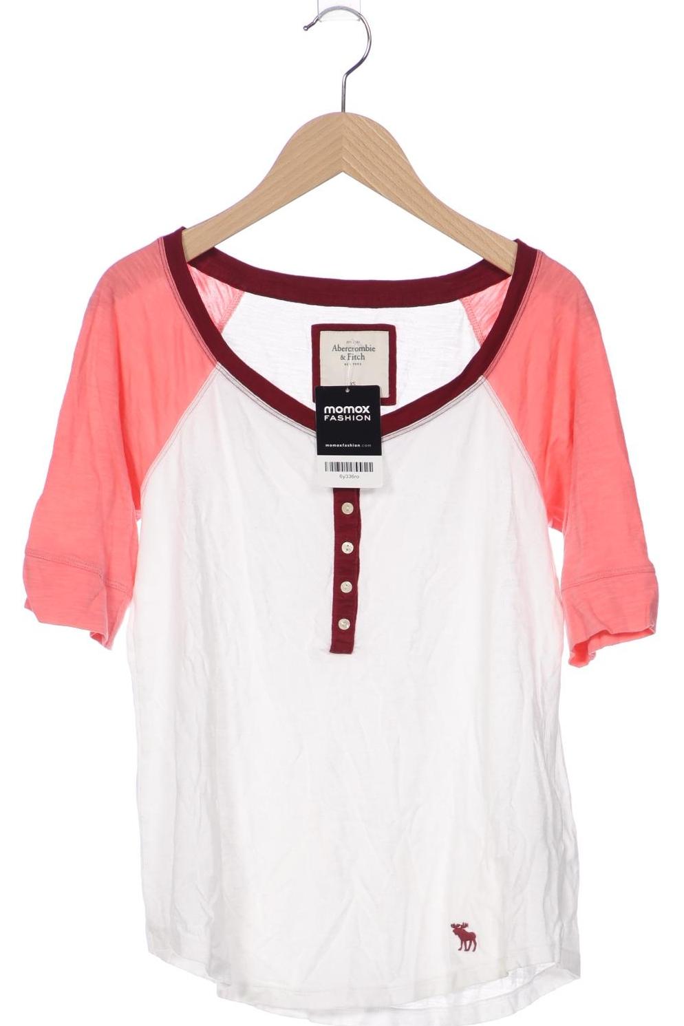 

Abercrombie & Fitch Damen Langarmshirt, weiß, Gr. 34