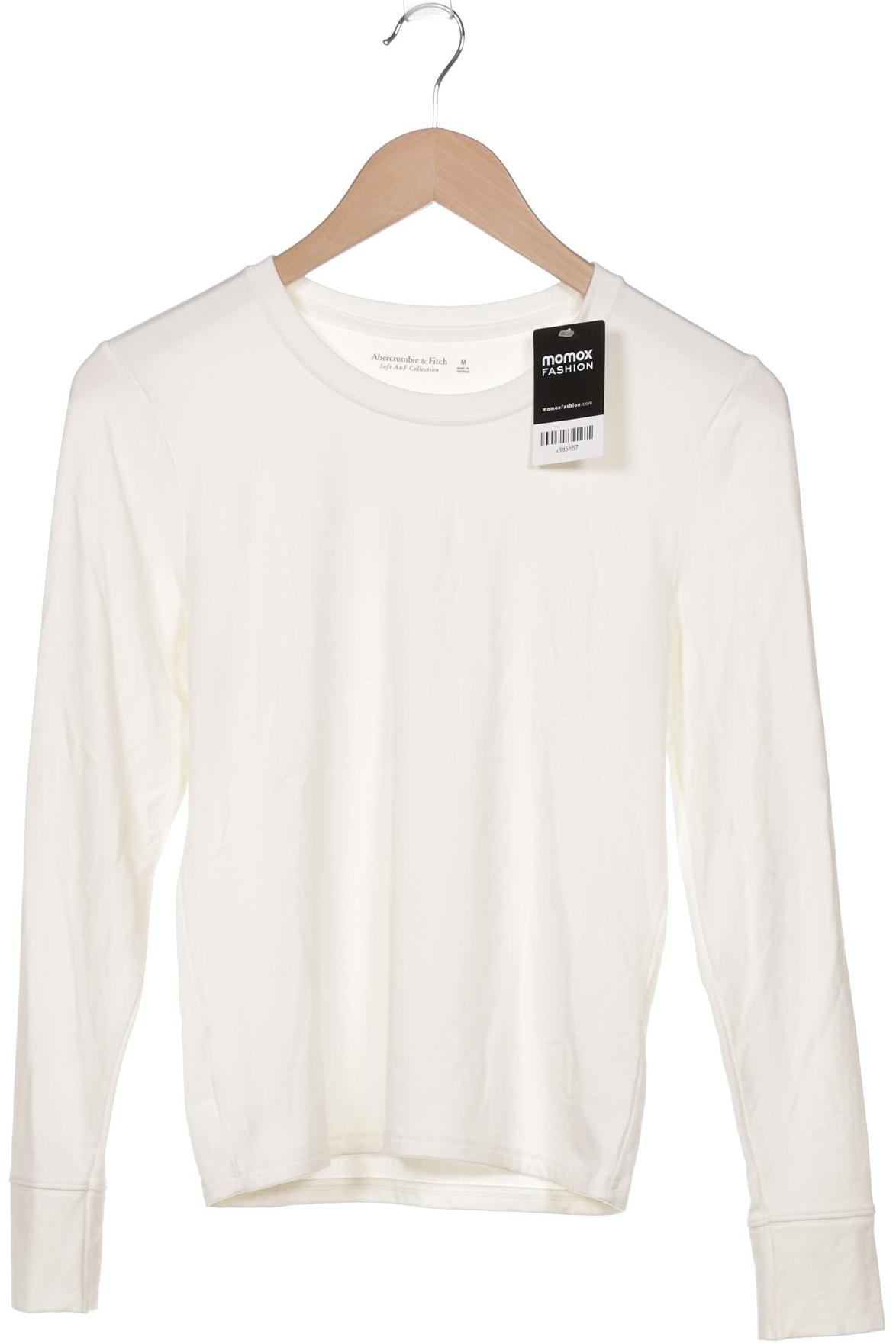 

Abercrombie & Fitch Damen Langarmshirt, weiß, Gr. 38