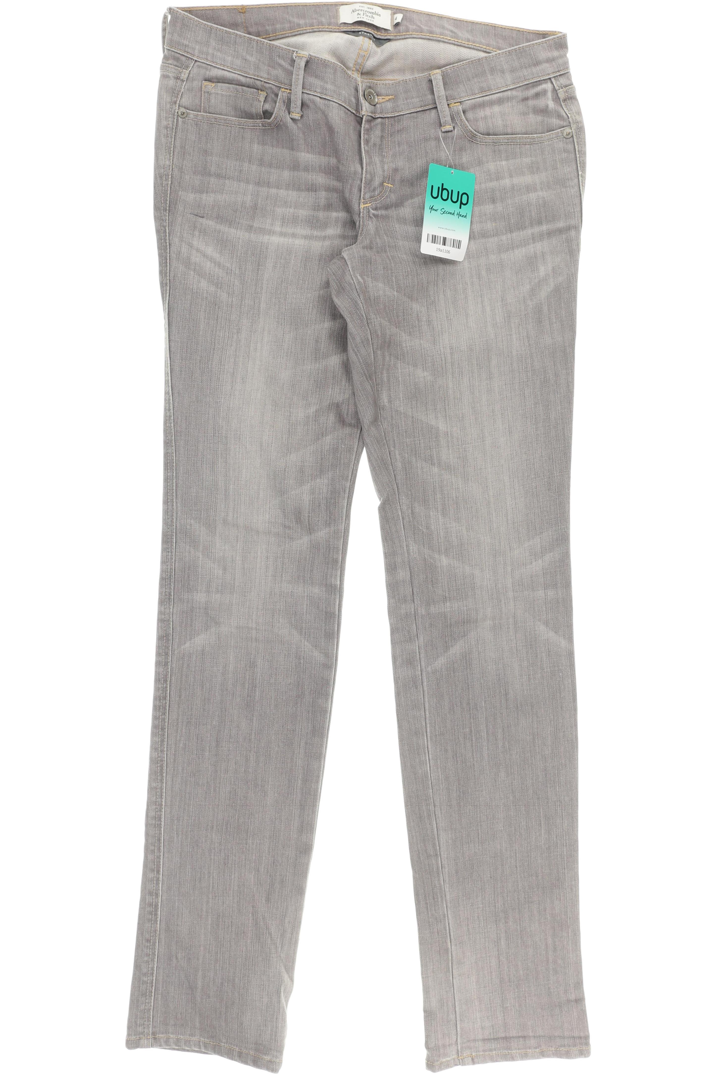 

Abercrombie & Fitch Damen Jeans, grau, Gr. 4