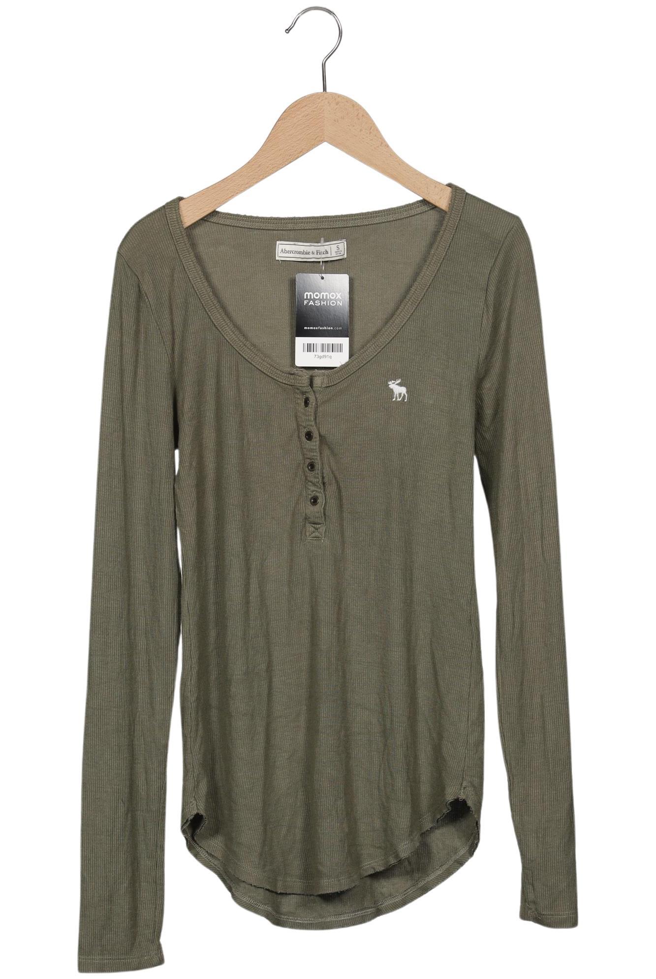 

Abercrombie & Fitch Damen Langarmshirt, grün, Gr. 36