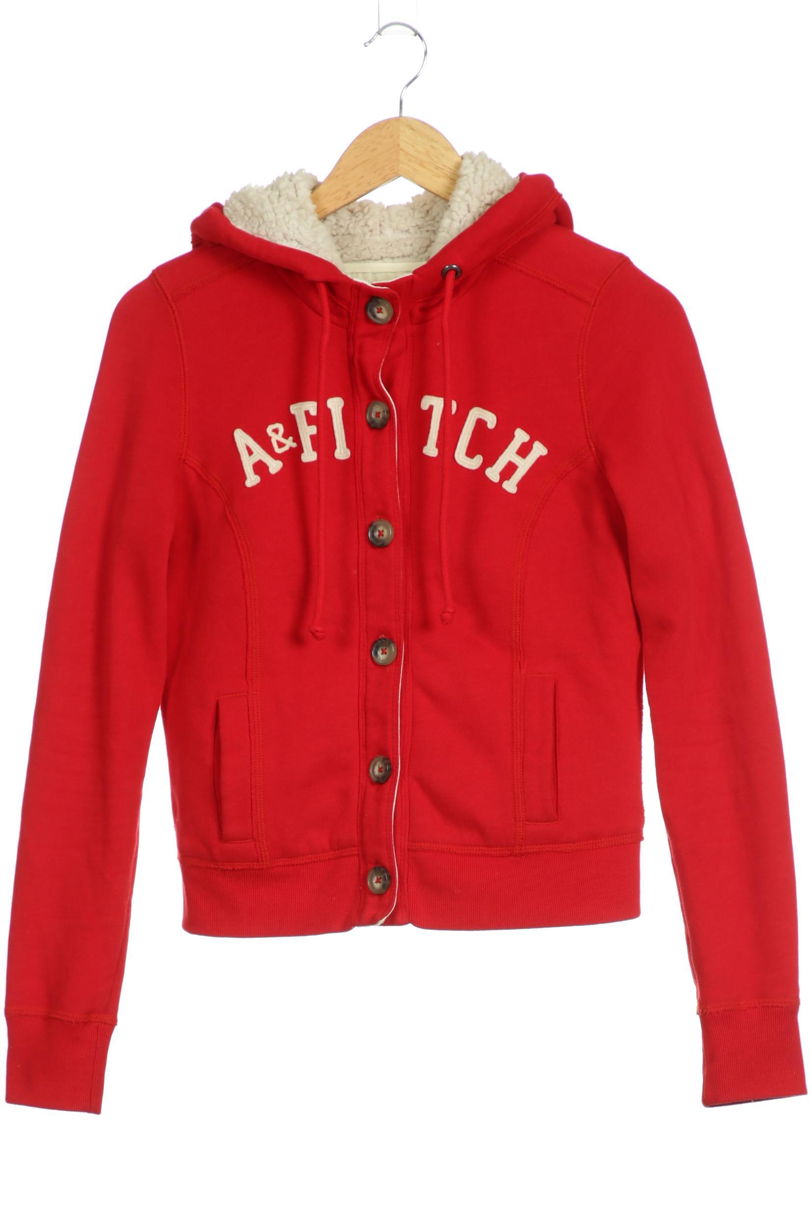 

Abercrombie & Fitch Damen Kapuzenpullover, rot, Gr. 36