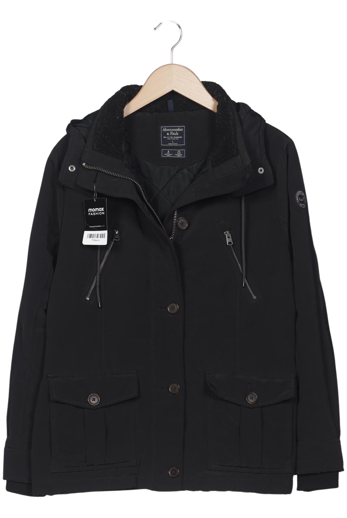 

Abercrombie & Fitch Damen Jacke, schwarz, Gr. 42