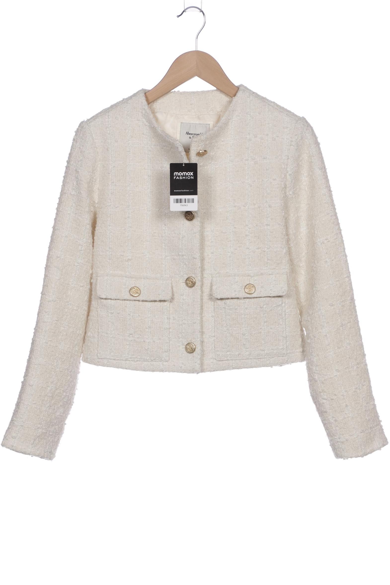 

Abercrombie & Fitch Damen Jacke, cremeweiß, Gr. 38