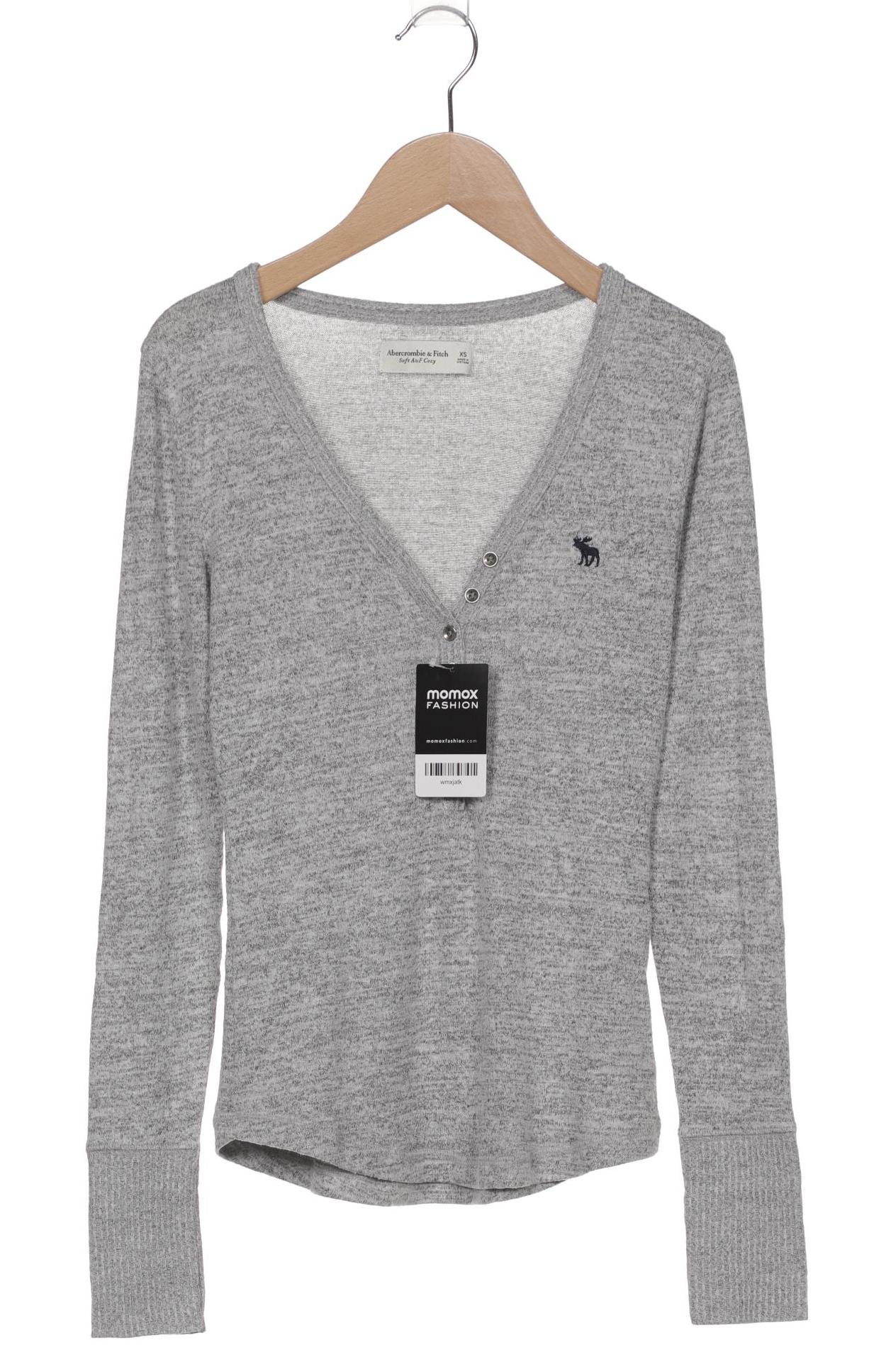 

Abercrombie & Fitch Damen Langarmshirt, grau, Gr. 34