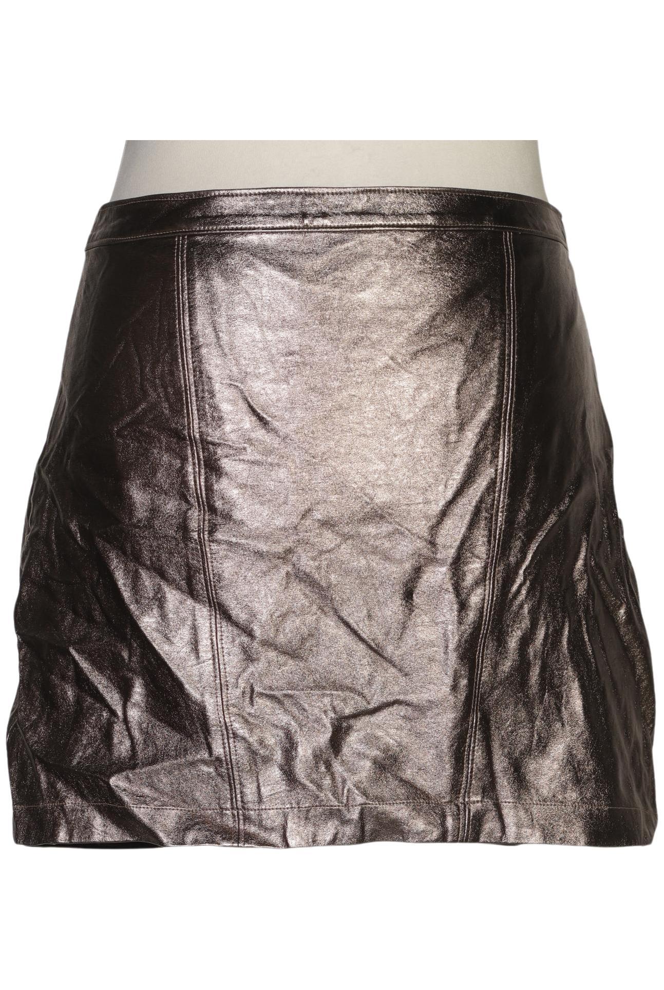 

Abercrombie & Fitch Damen Rock, silber, Gr. 42