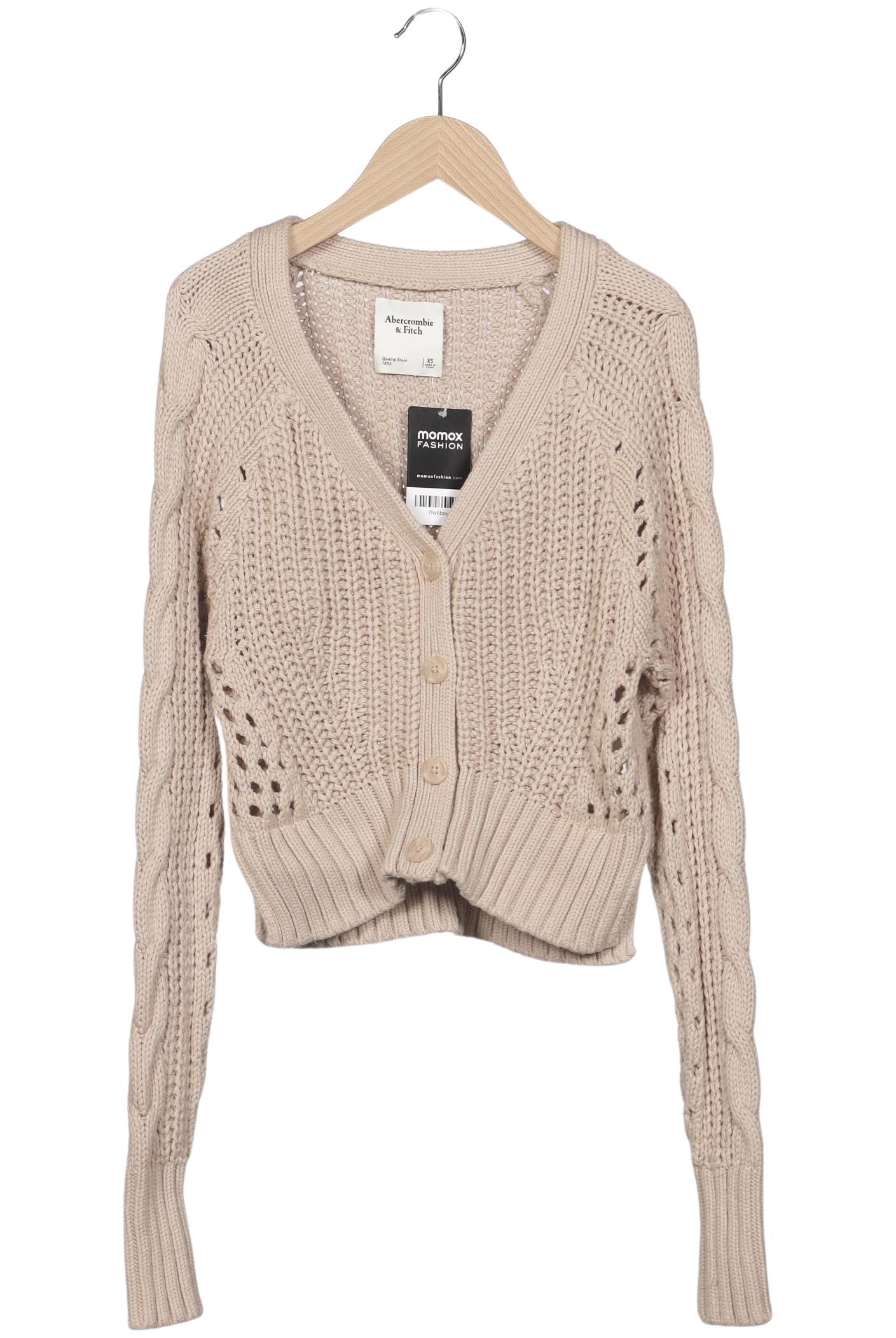 

Abercrombie & Fitch Damen Strickjacke, beige, Gr. 34