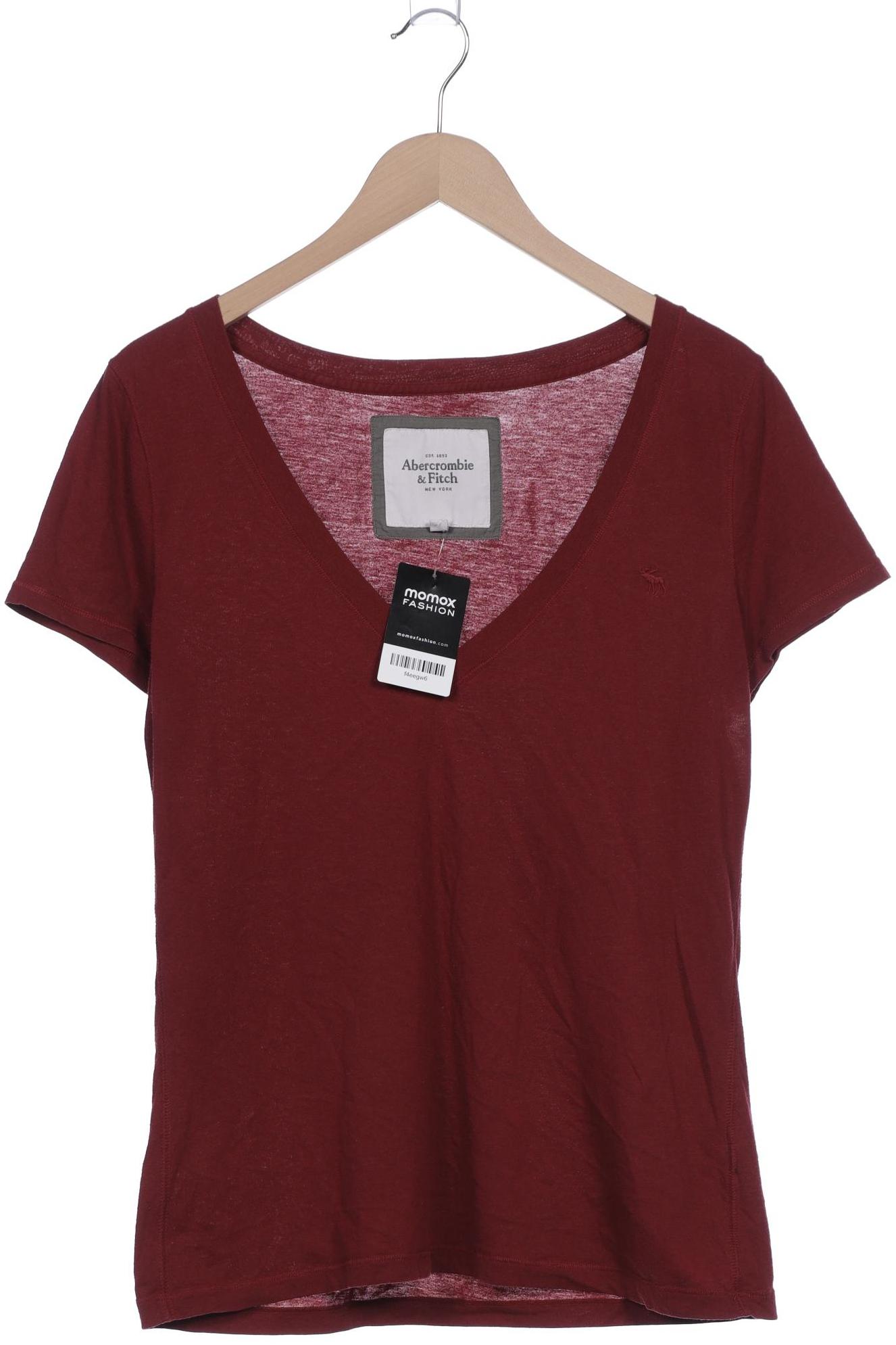 

Abercrombie & Fitch Damen T-Shirt, bordeaux, Gr. 42