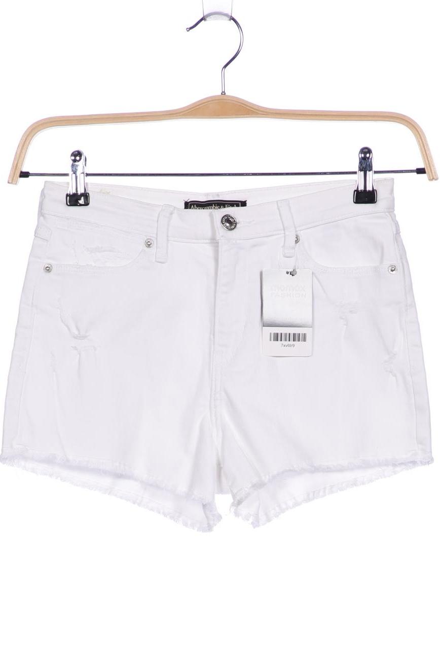 

Abercrombie & Fitch Damen Shorts, weiß, Gr. 25