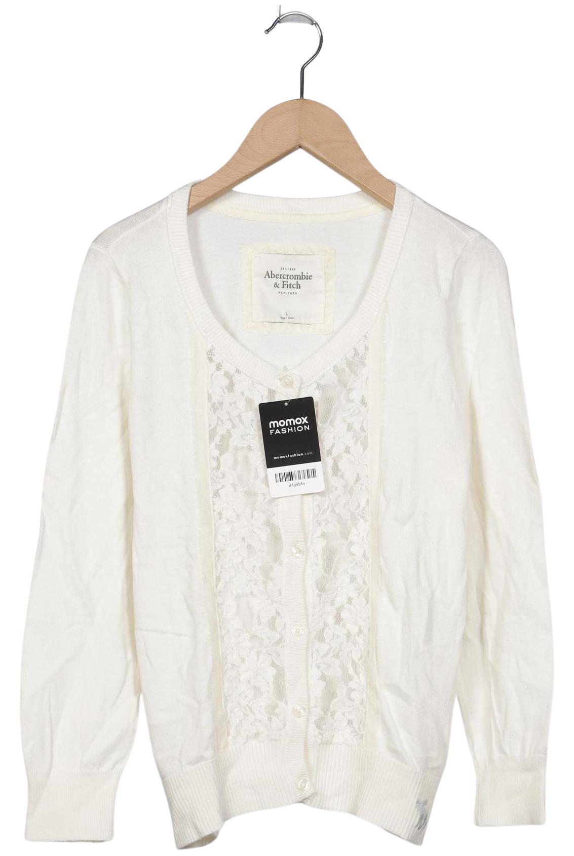 

Abercrombie & Fitch Damen Strickjacke, cremeweiß, Gr. 42