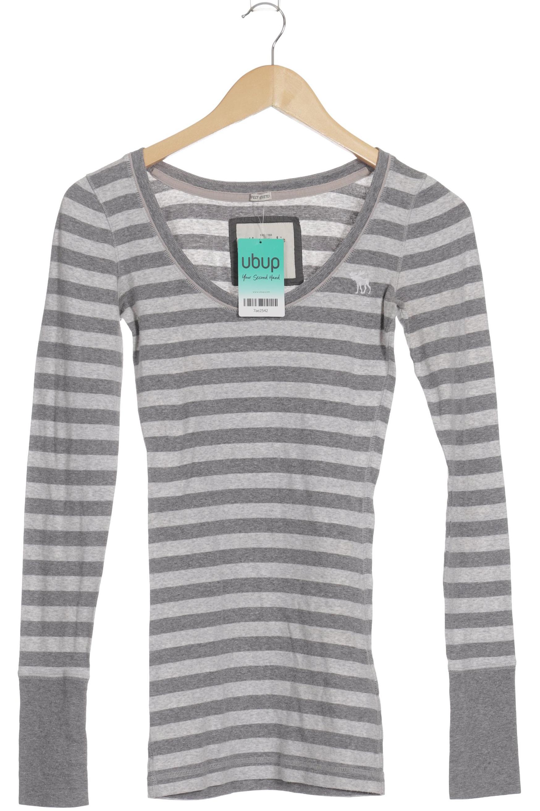 

Abercrombie & Fitch Damen Langarmshirt, grau, Gr. 36