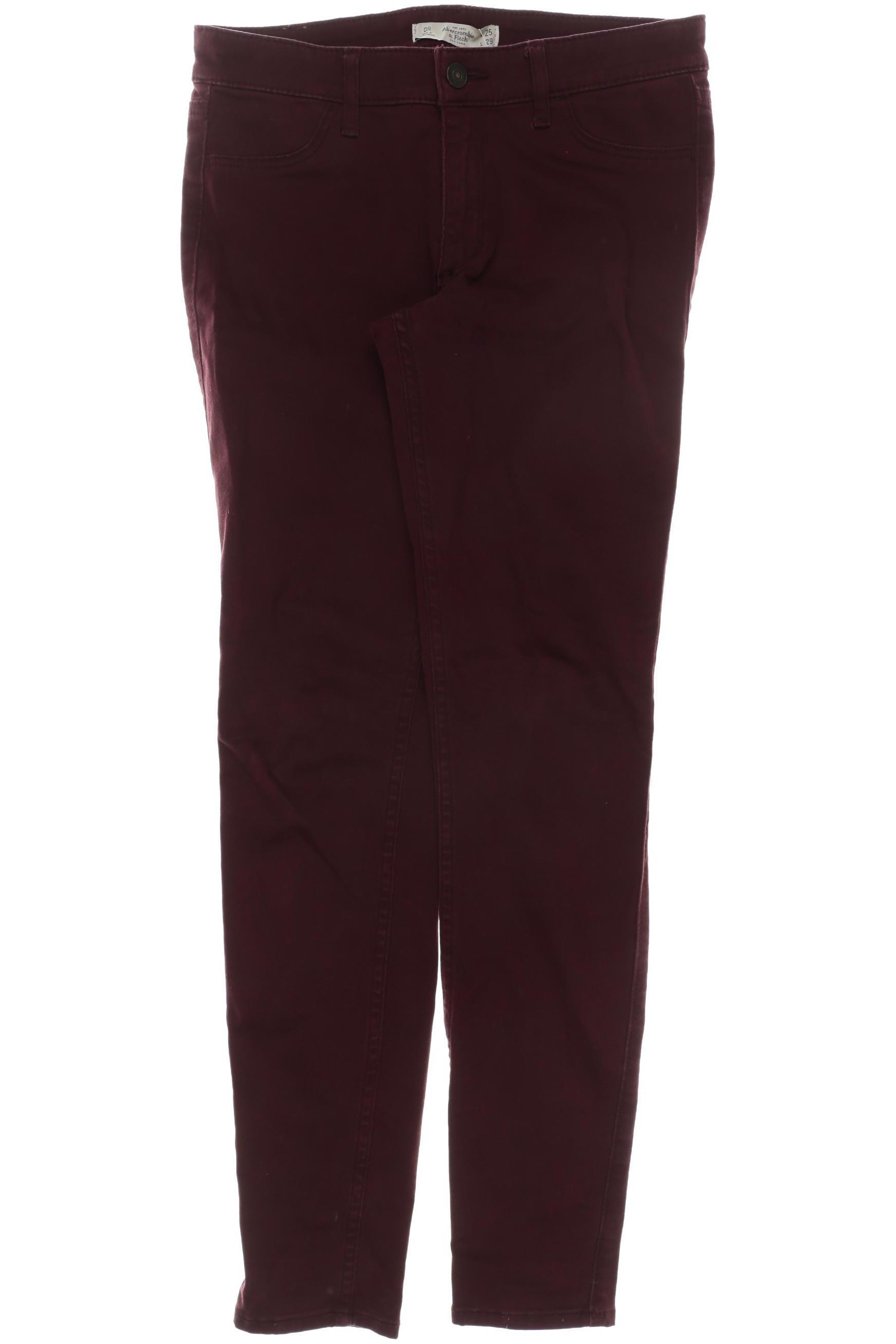 

Abercrombie & Fitch Damen Jeans, rot, Gr. 25