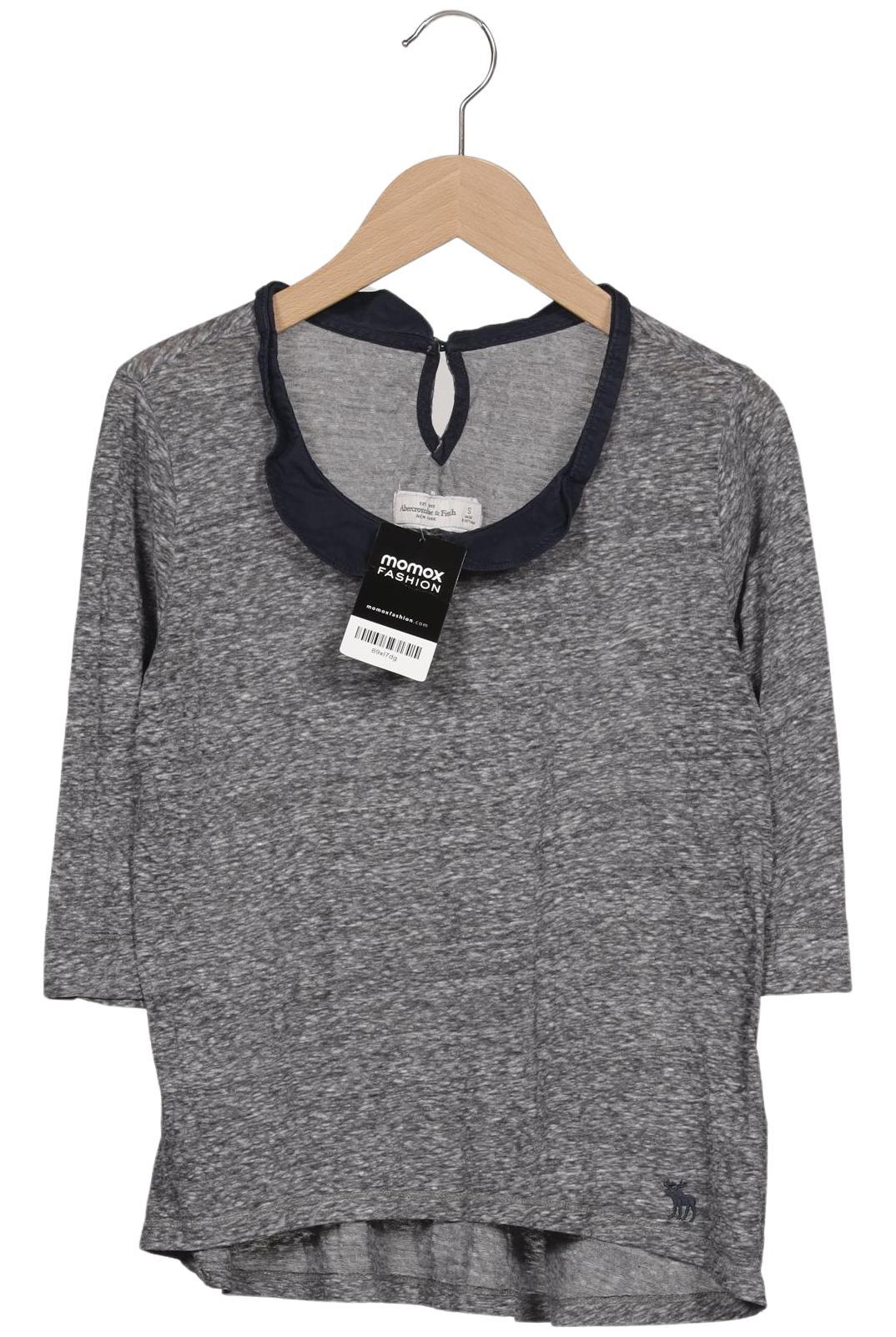 

Abercrombie & Fitch Damen Langarmshirt, grau, Gr. 36
