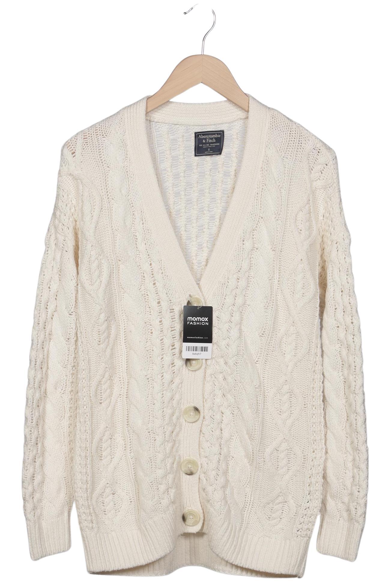 

Abercrombie & Fitch Damen Strickjacke, cremeweiß, Gr. 36