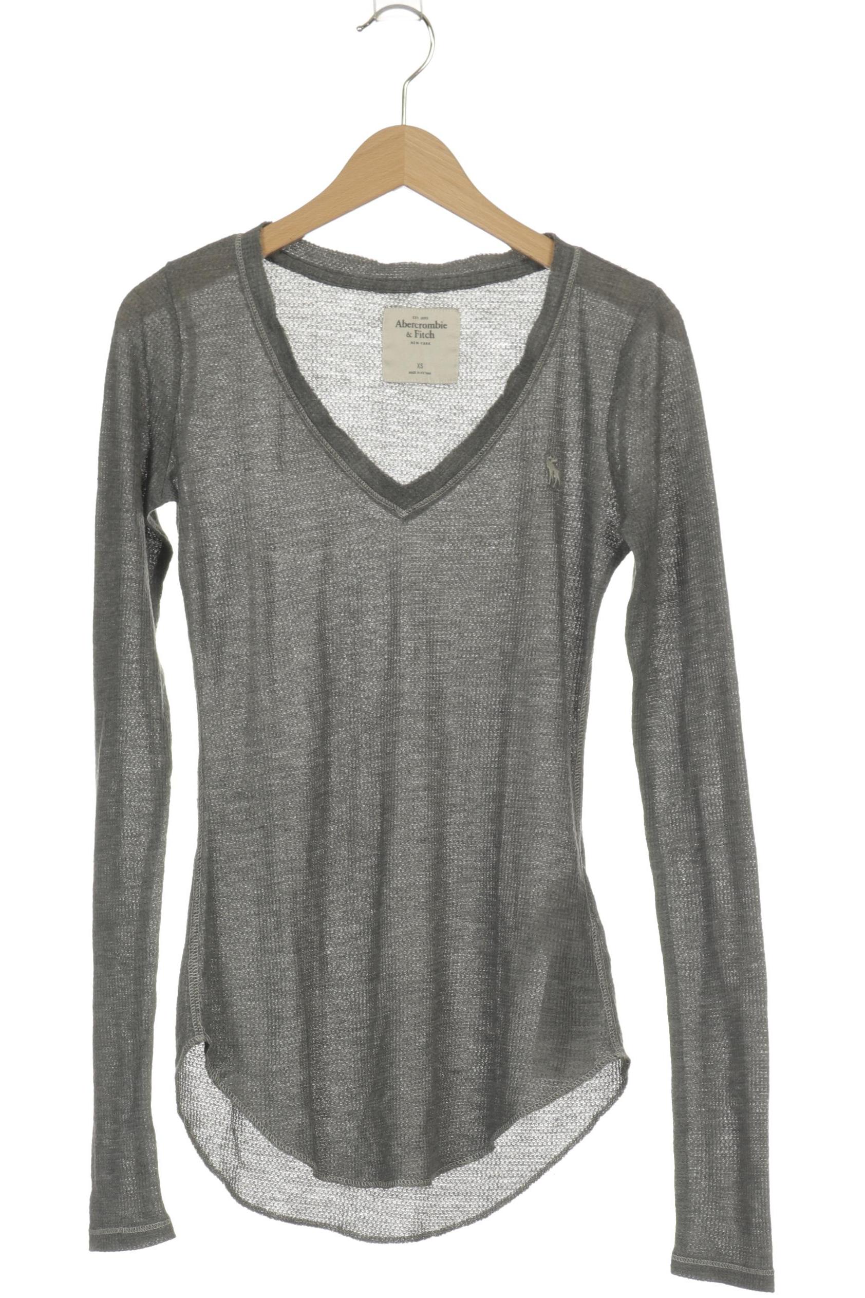 

Abercrombie & Fitch Damen Langarmshirt, grau, Gr.