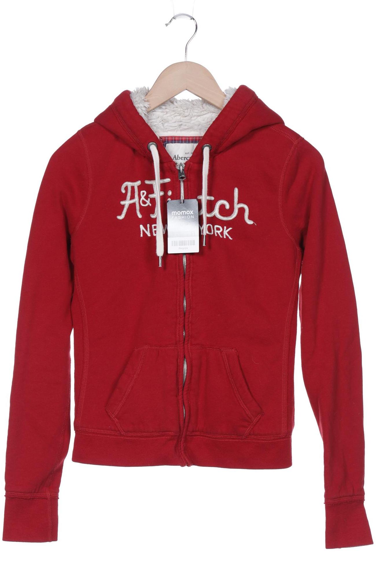

Abercrombie & Fitch Damen Kapuzenpullover, rot, Gr. 38
