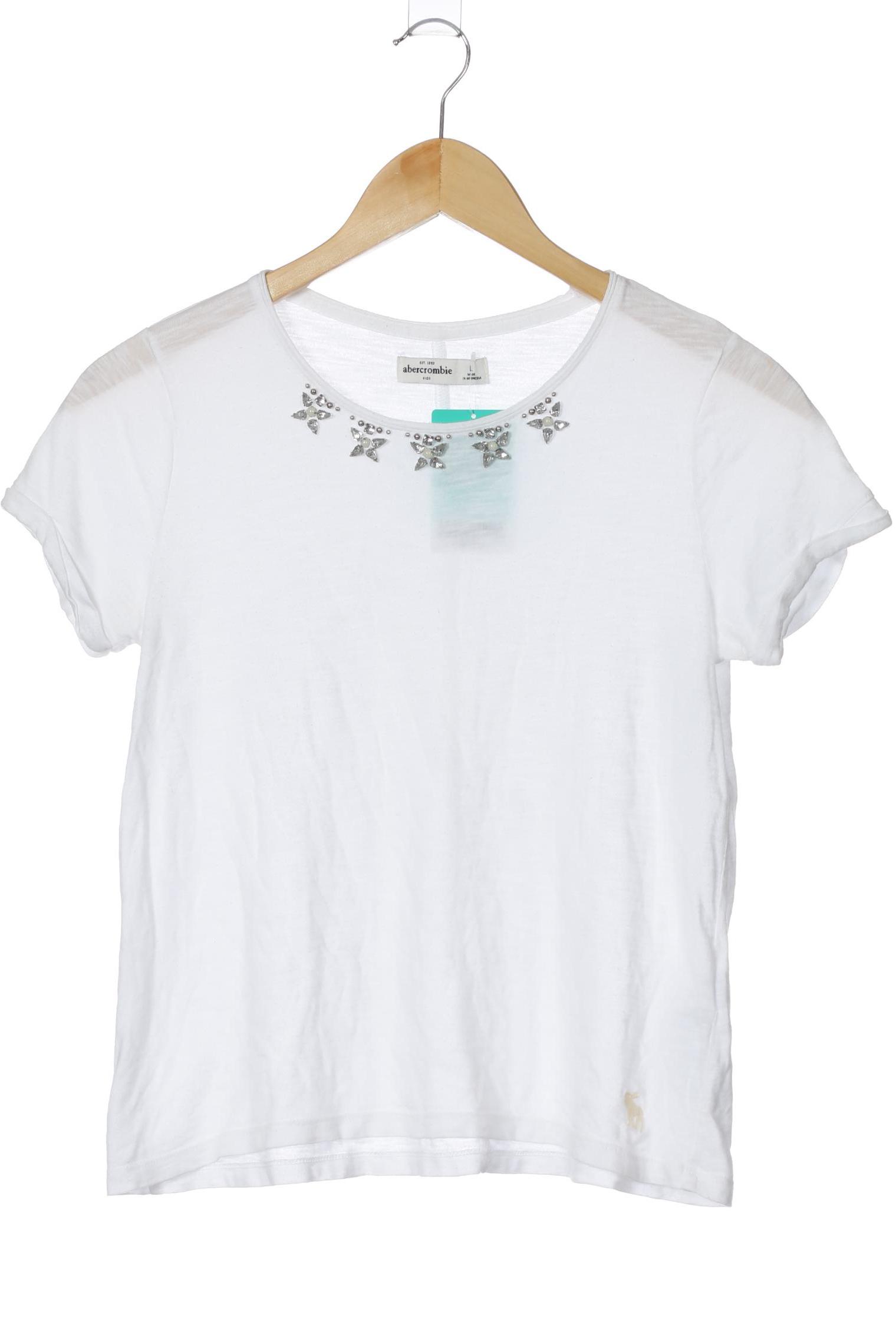 

Abercrombie & Fitch Damen T-Shirt, weiß, Gr. 42
