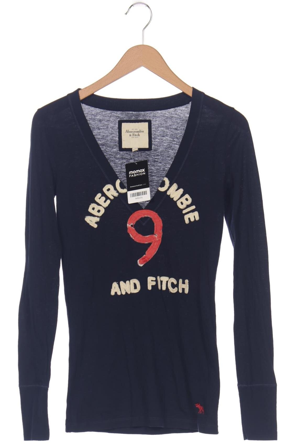 

Abercrombie & Fitch Damen Langarmshirt, marineblau, Gr. 36