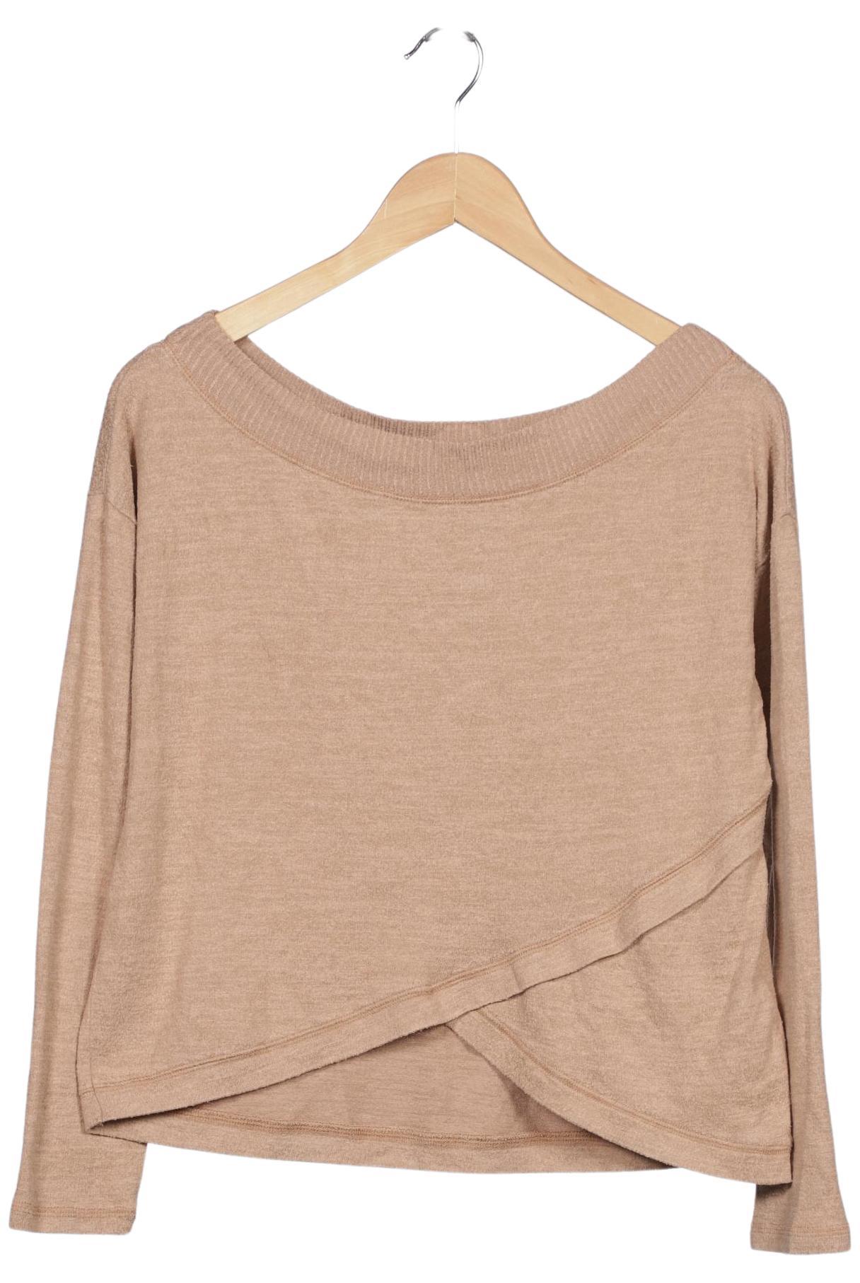 

Abercrombie & Fitch Damen Langarmshirt, beige, Gr. 36