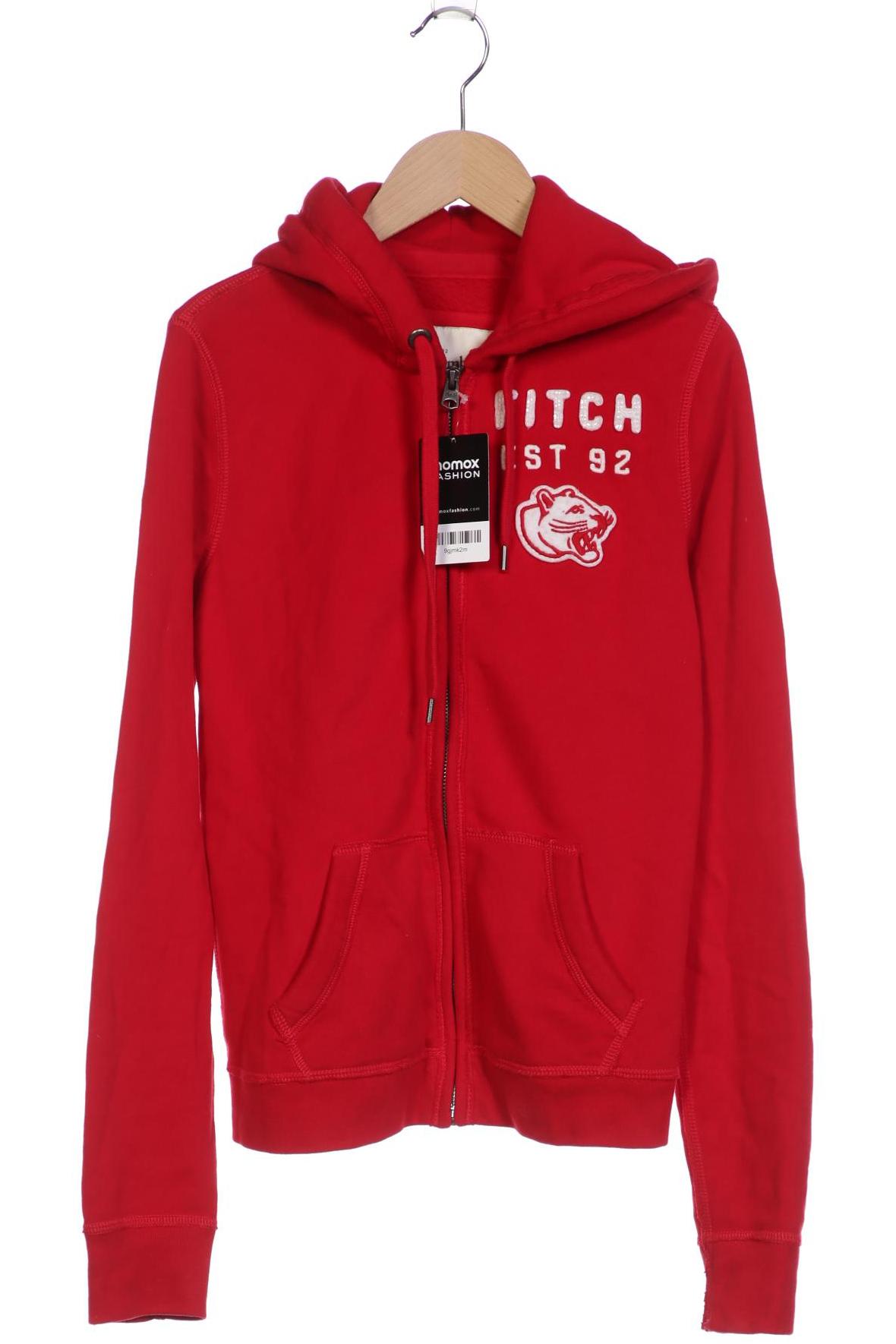 

Abercrombie & Fitch Damen Kapuzenpullover, rot, Gr. 36