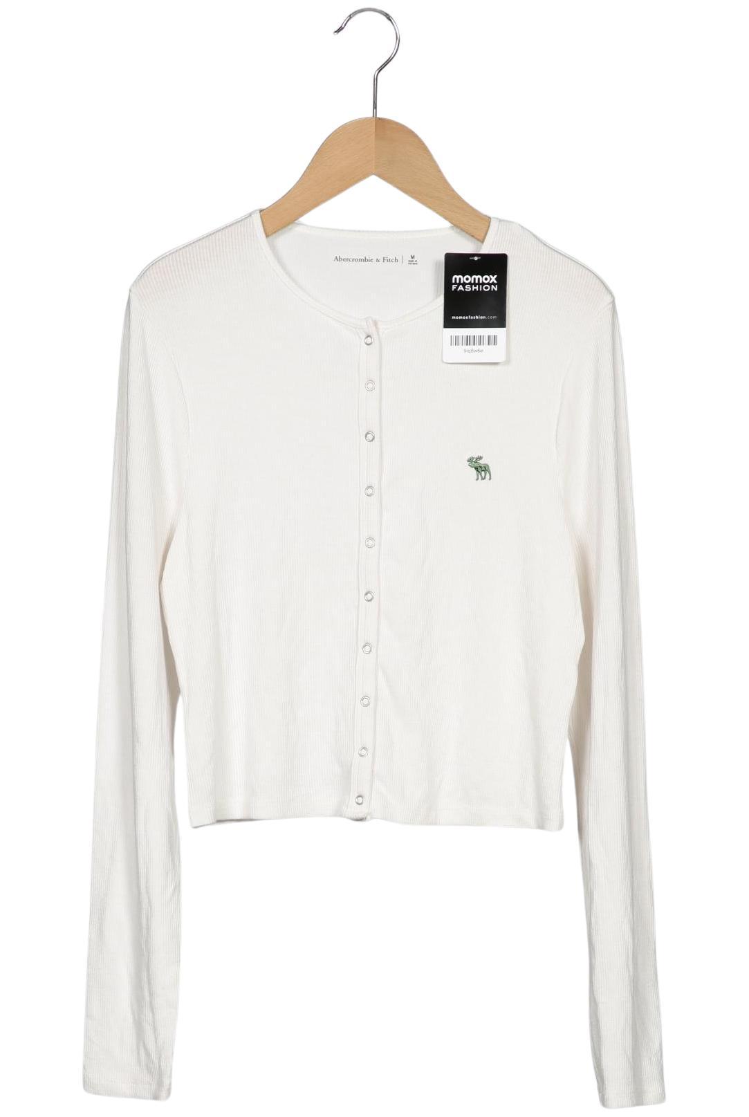 

Abercrombie & Fitch Damen Strickjacke, weiß, Gr. 38