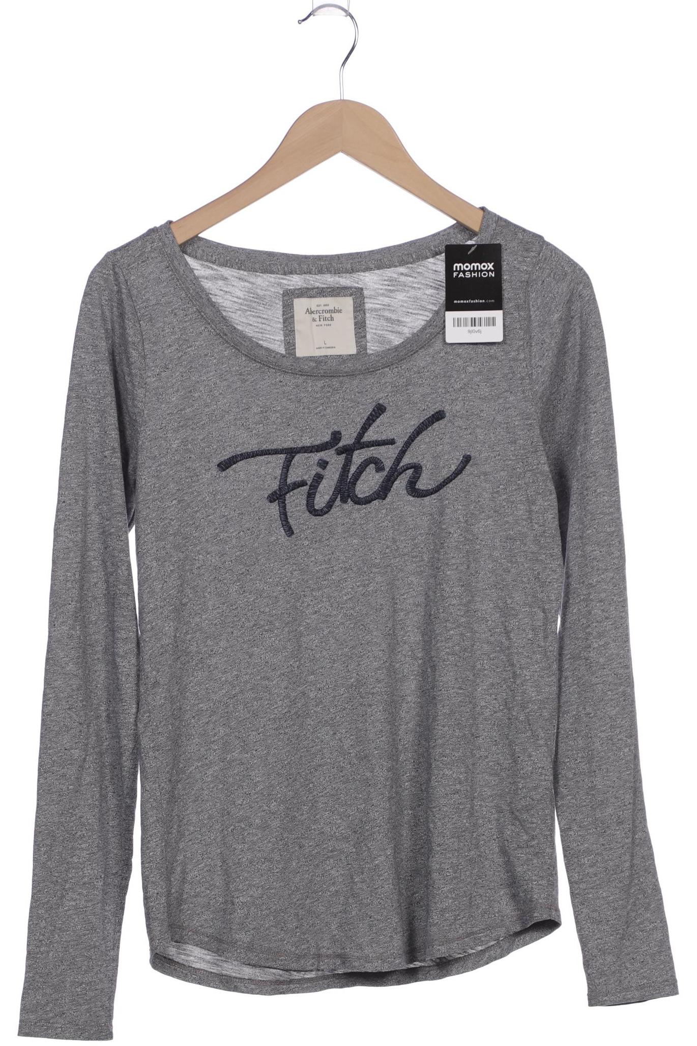 

Abercrombie & Fitch Damen Langarmshirt, grau, Gr. 42