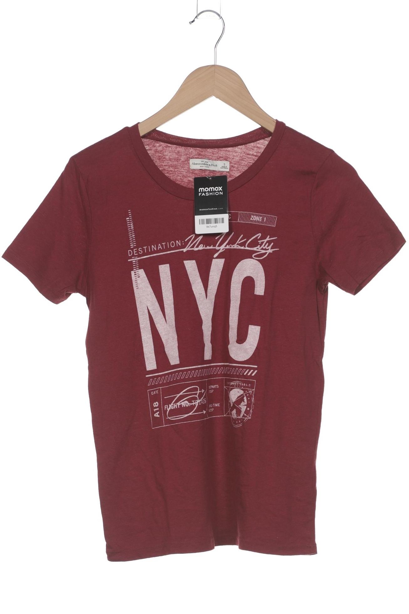 

Abercrombie & Fitch Damen T-Shirt, bordeaux, Gr. 36