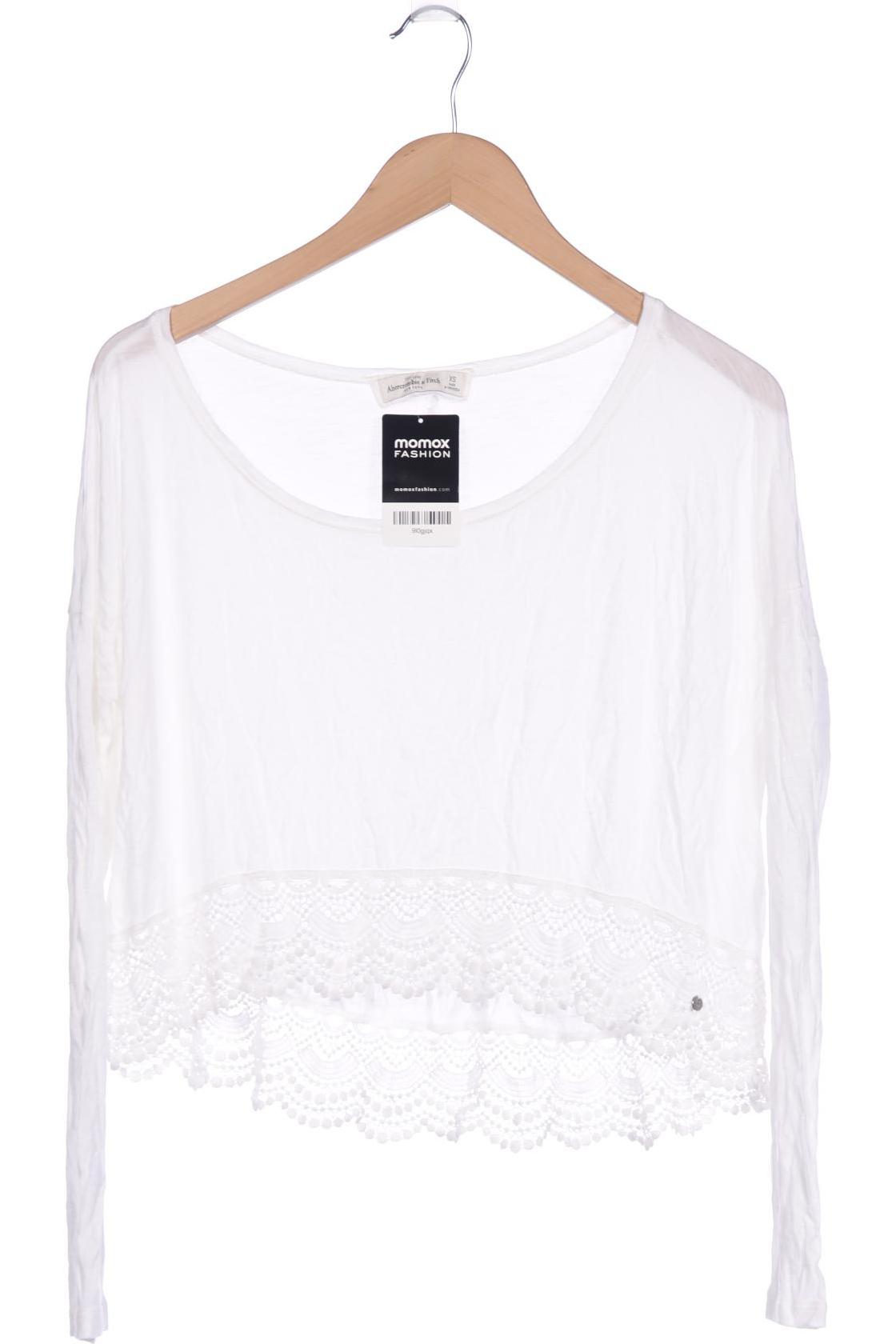

Abercrombie & Fitch Damen Langarmshirt, cremeweiß, Gr. 34