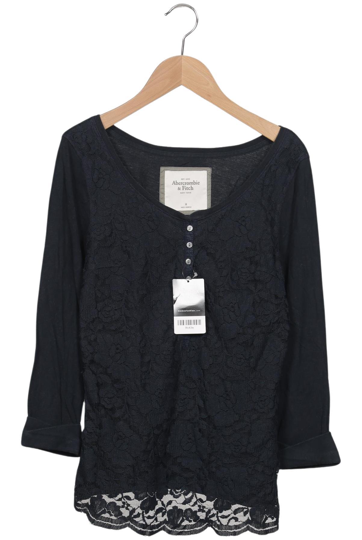 

Abercrombie & Fitch Damen Langarmshirt, marineblau, Gr. 38