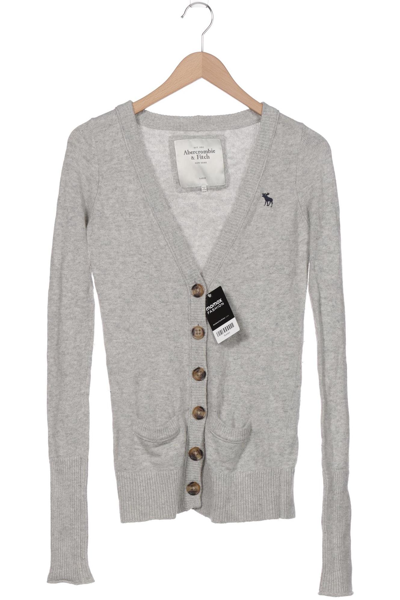 

Abercrombie & Fitch Damen Strickjacke, grau